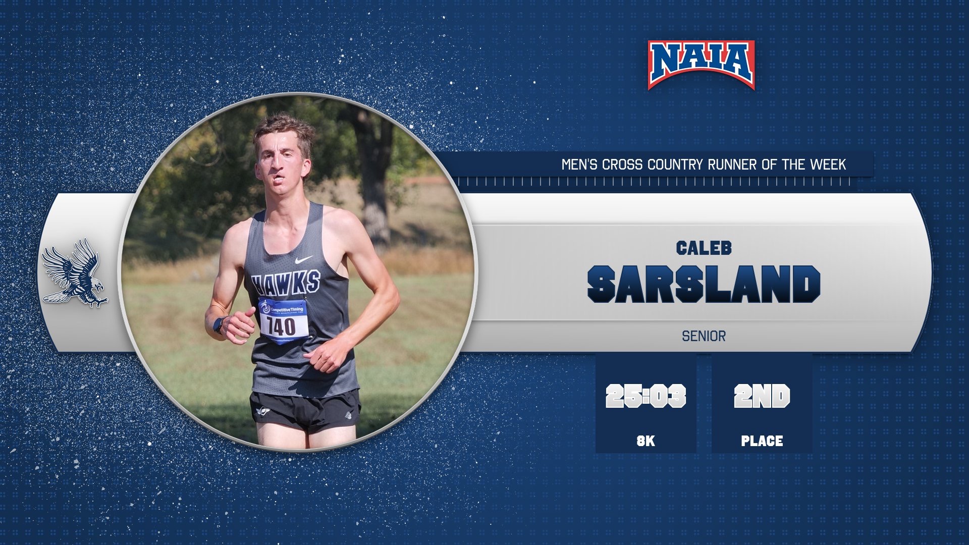 Caleb Sarsland National Runner of the Week