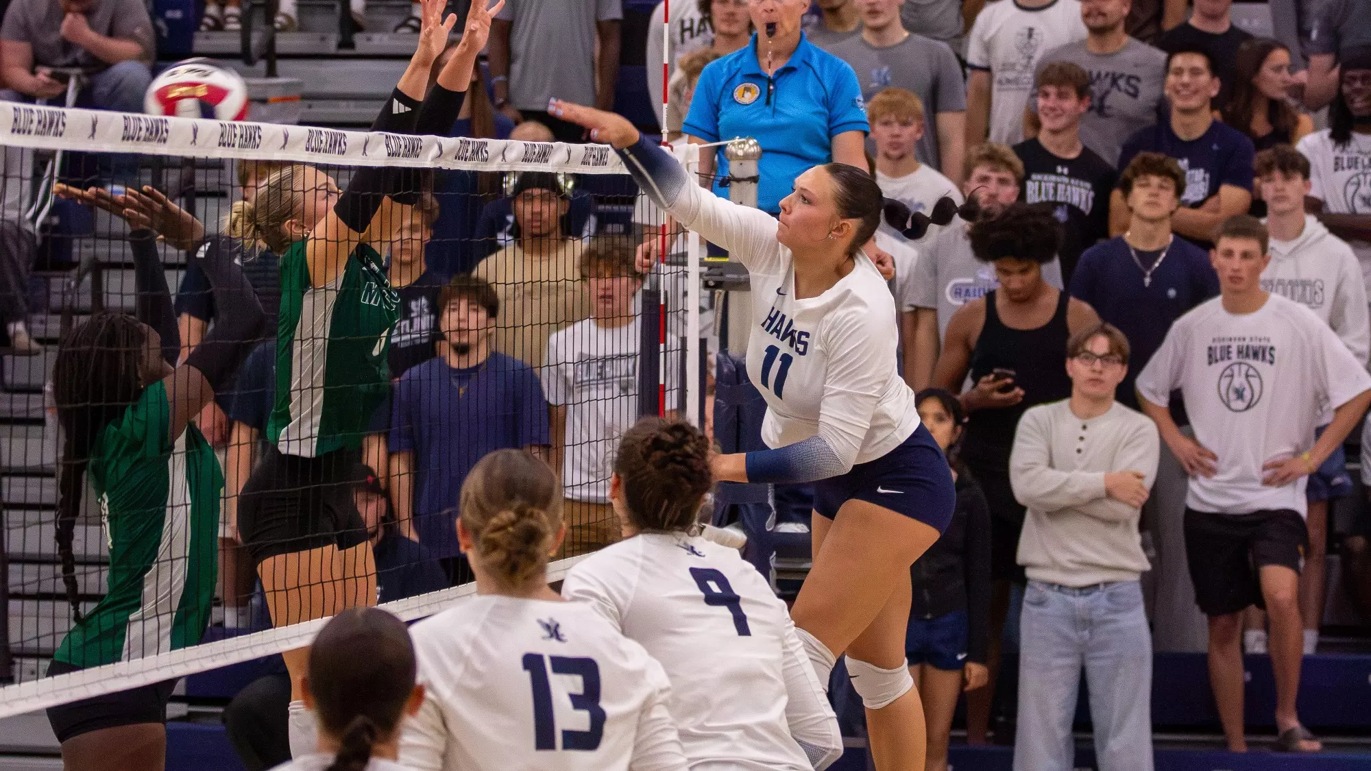 Dickinson State University volleyball takes on BSC in Dickinson, N.D.