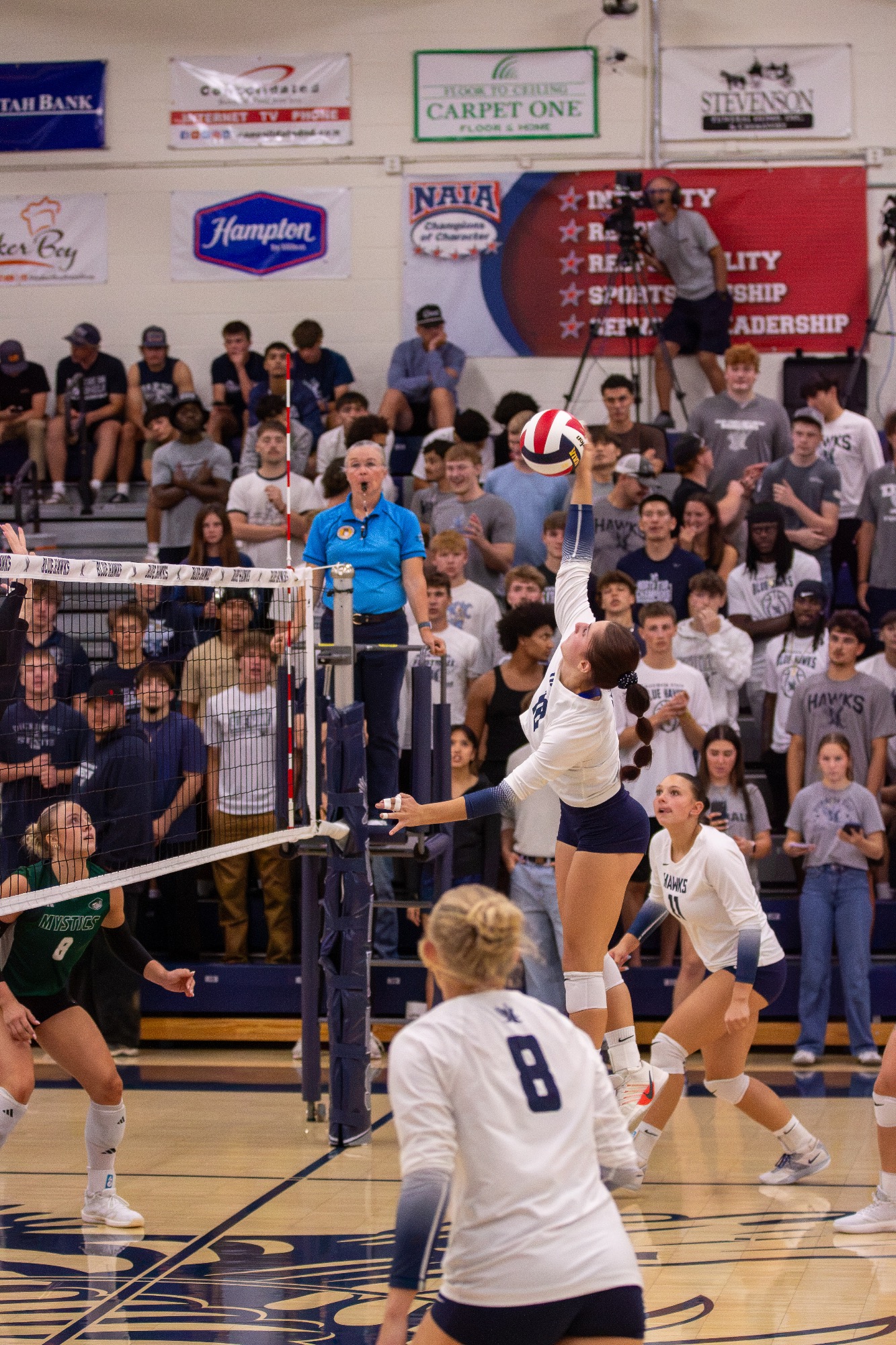 Dickinson State Volleyball vs Bismarck State Volleyball in Dickinson, N.D.