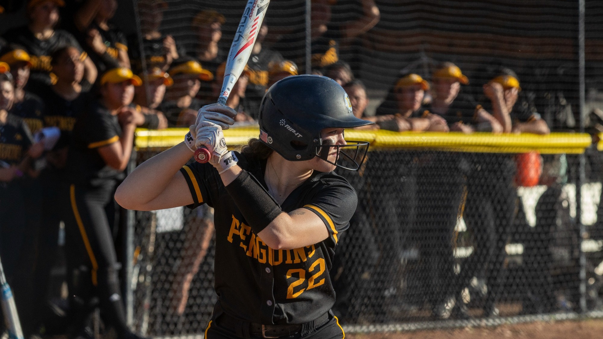 Annabelle Burke readies for the pitch