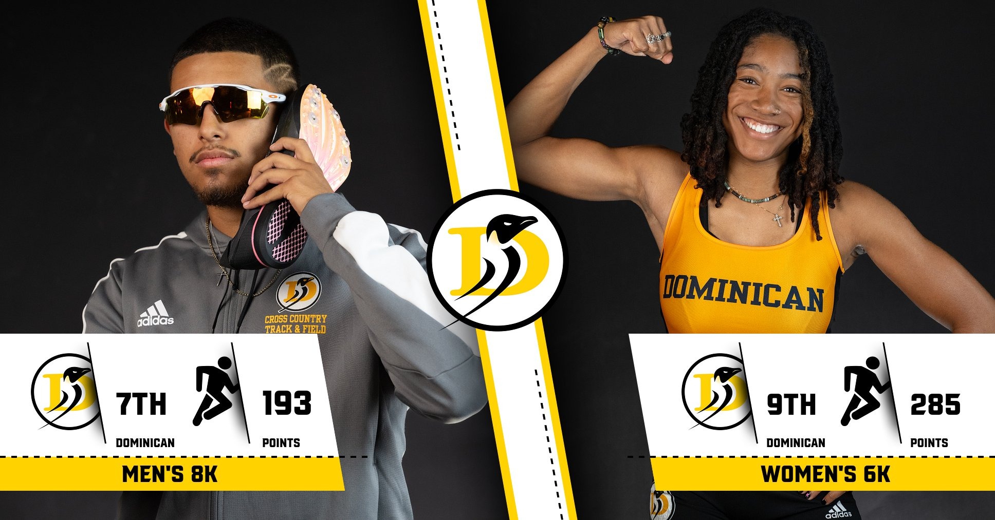 Penguin men finish 7th and women 9th at Pacific Invite