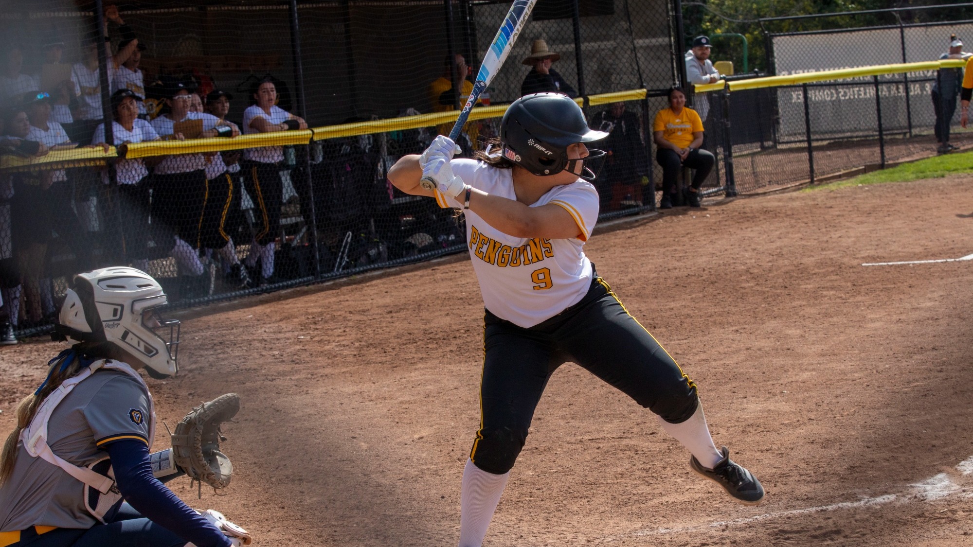 Leslie Ruiz eyes a pitch against Vanguard
