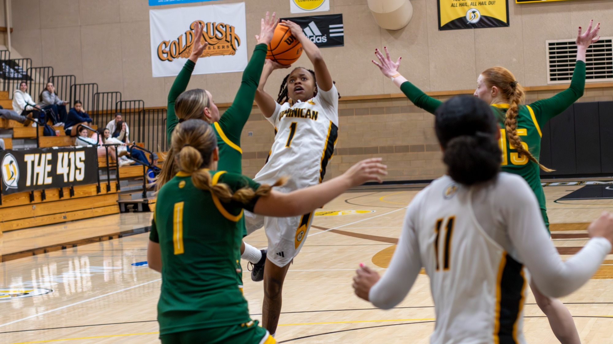 Mahliya Wilson pulls up for two points against PLNU