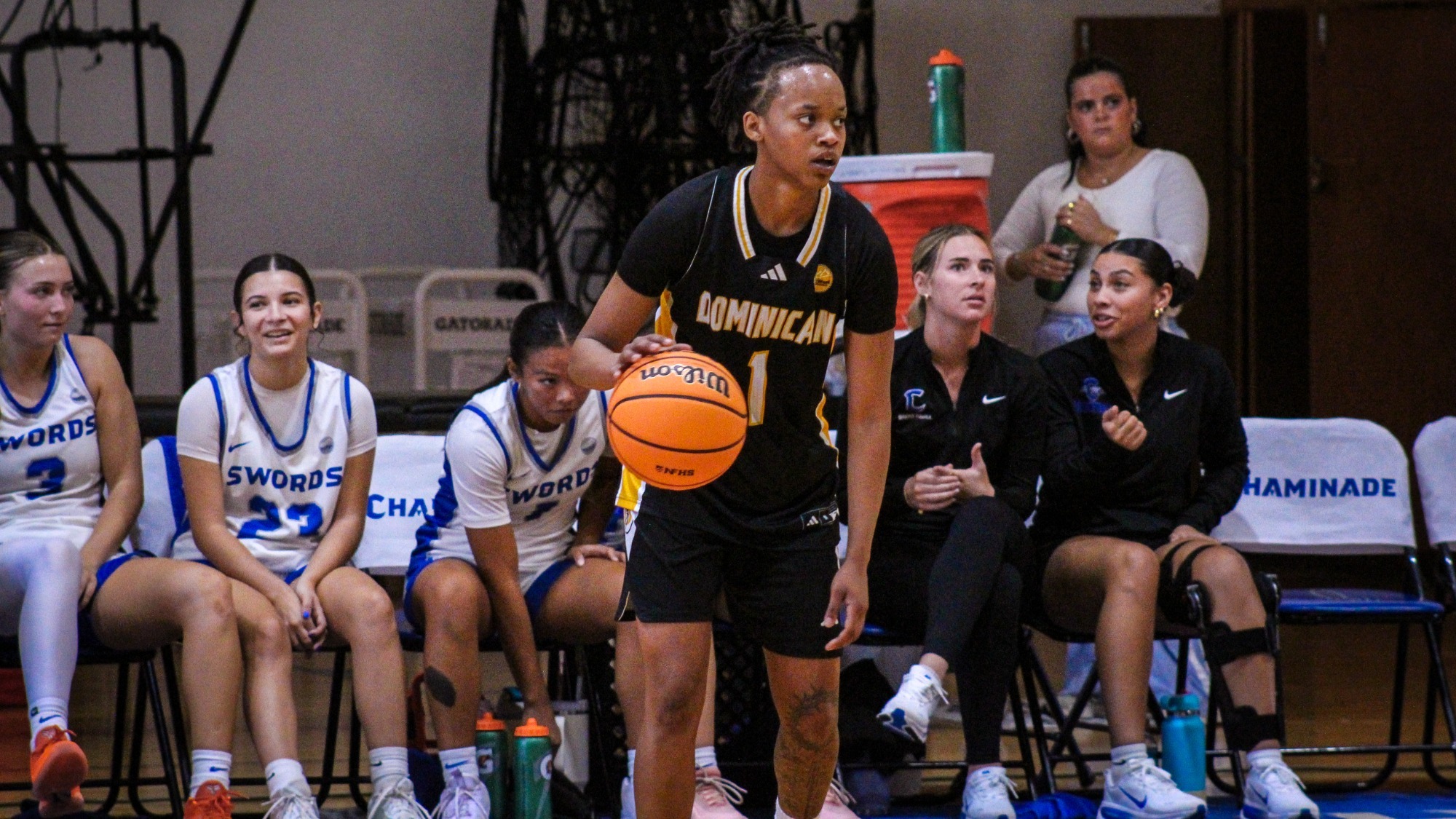 Mahliya Wilson looks for a hole in the Chaminade defense