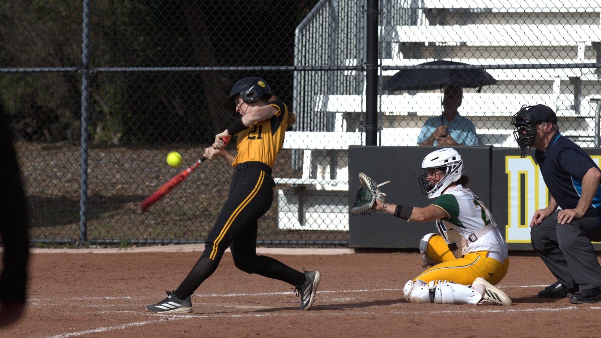 Jadyn Magnuson at the plate against CUI