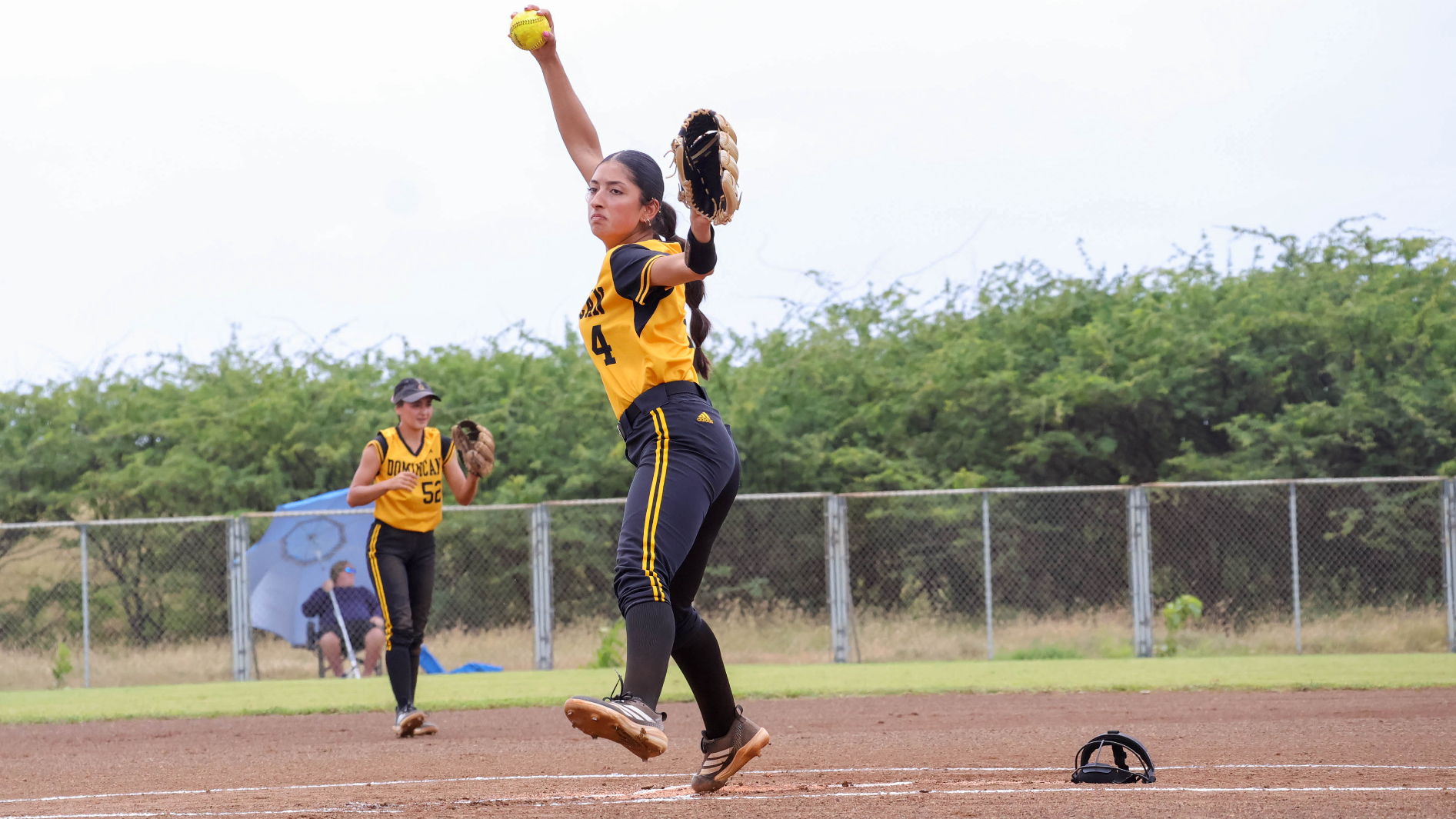 Alexis Verduzco delivers a pitch against Chaminade during her first career shutout