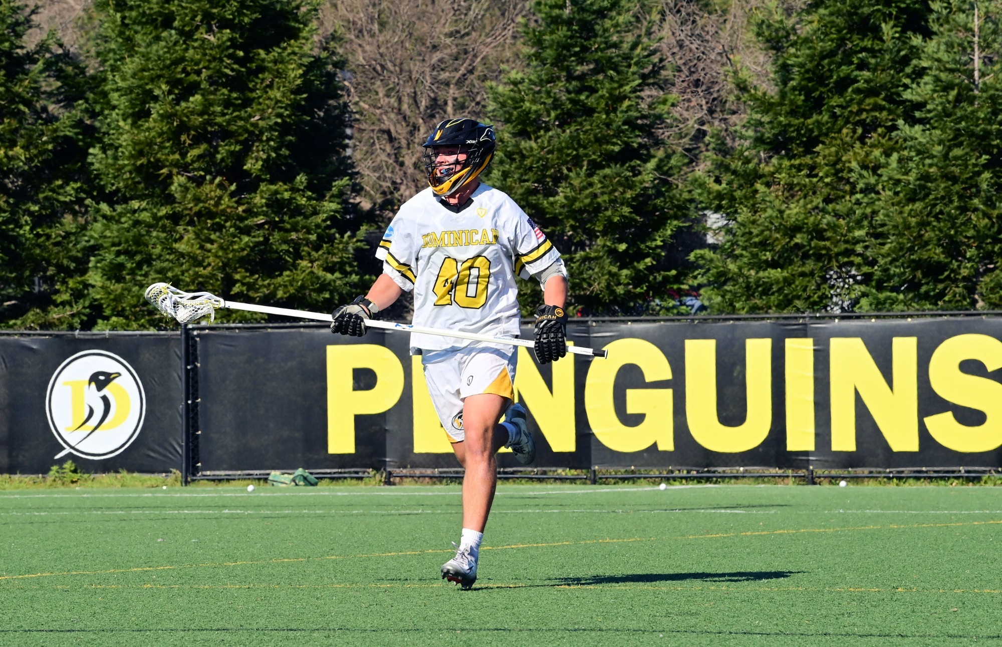 Wyatt Holtman brings it up field