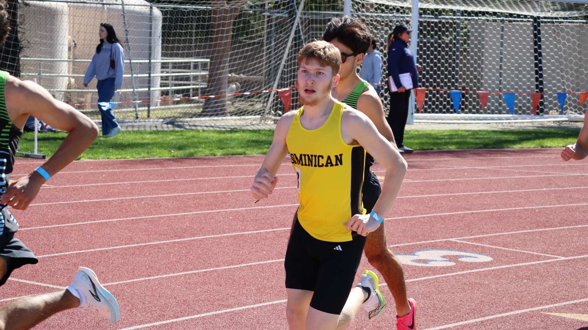 Louie Etta participates in the 3000m steeplechase at the Sunbird Invitational
