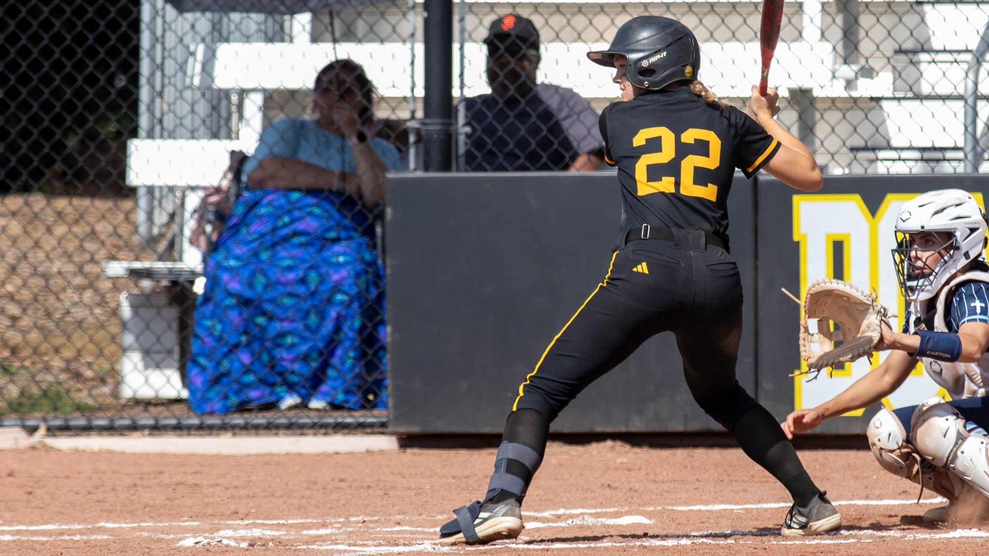 Annabelle Burke awaits the pitch