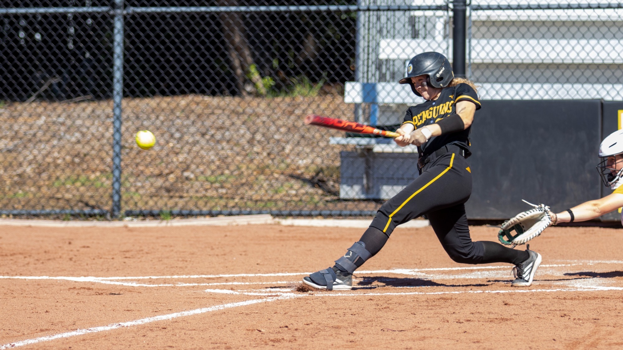 Annabelle Burke makes contact with a ball against CUI