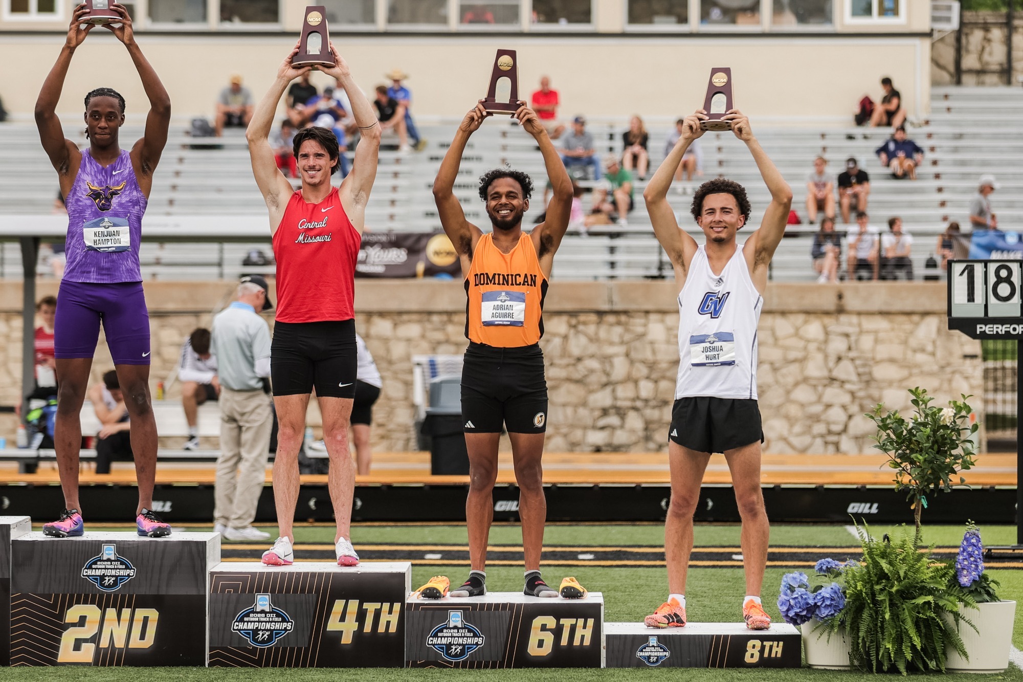 Adrian Aguirre competing in NCAA championships 