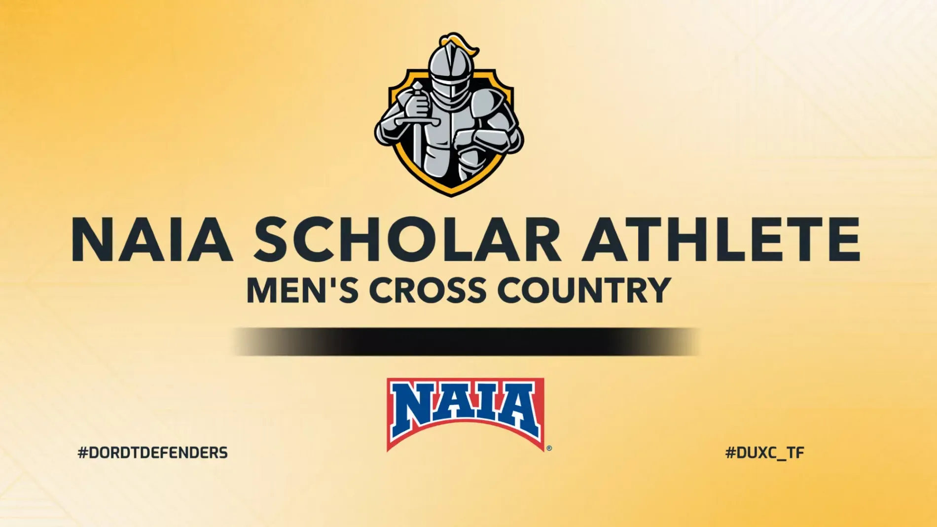 Men's XC NAIA Scholar Athlete