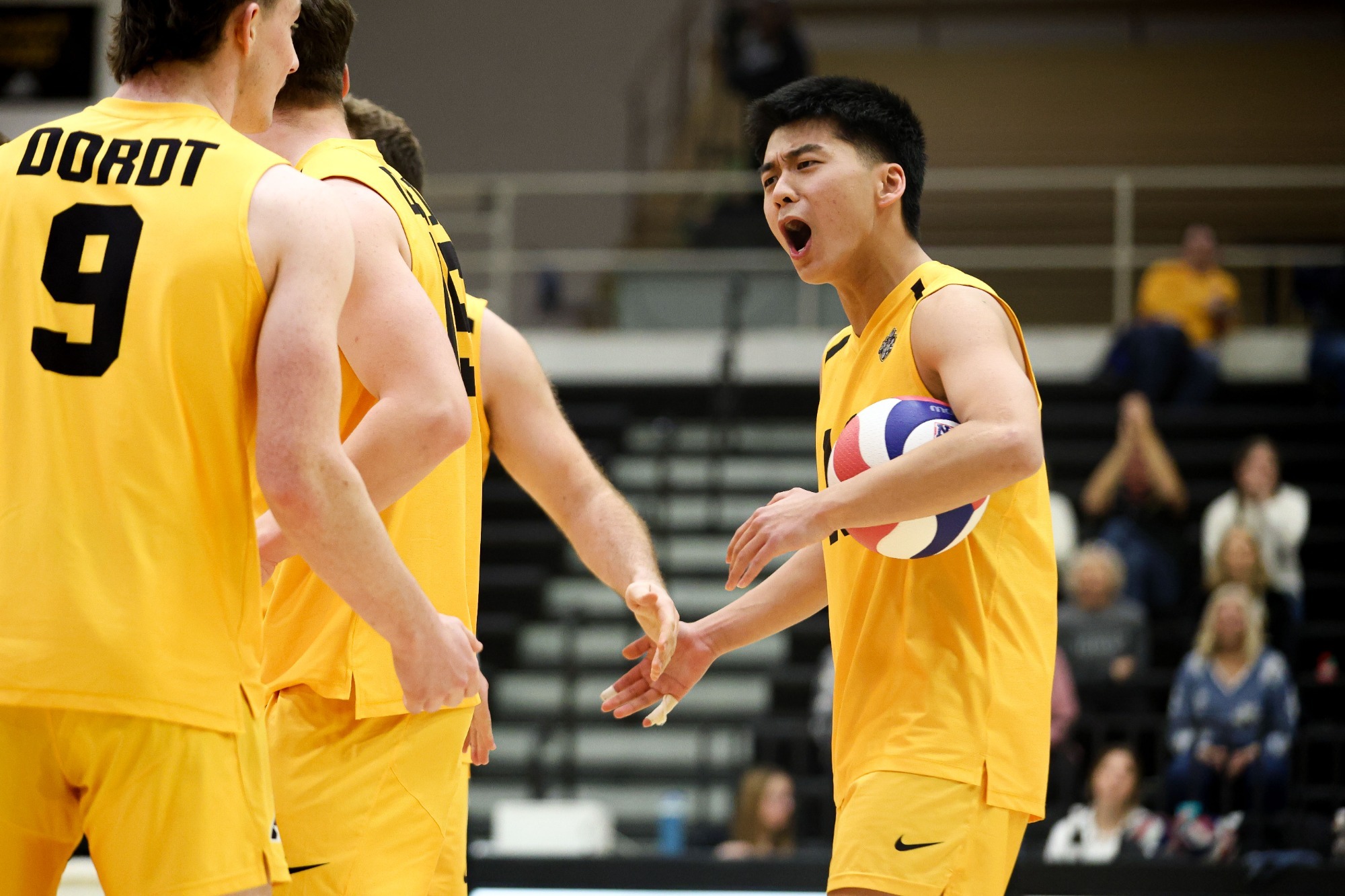 SIOUX CENTER, IA. February 6: 2026 Dordt Men’s Volleyball vs. Jamestown. Photo by Chris Knoebel for Dordt Athletics.