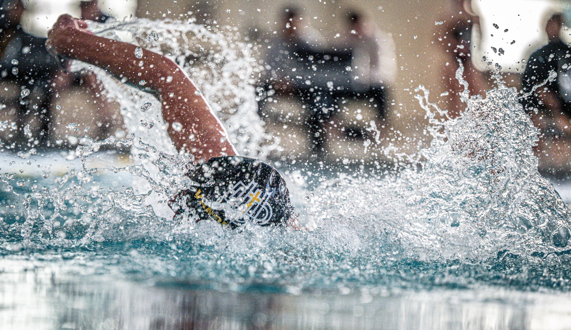 men swim