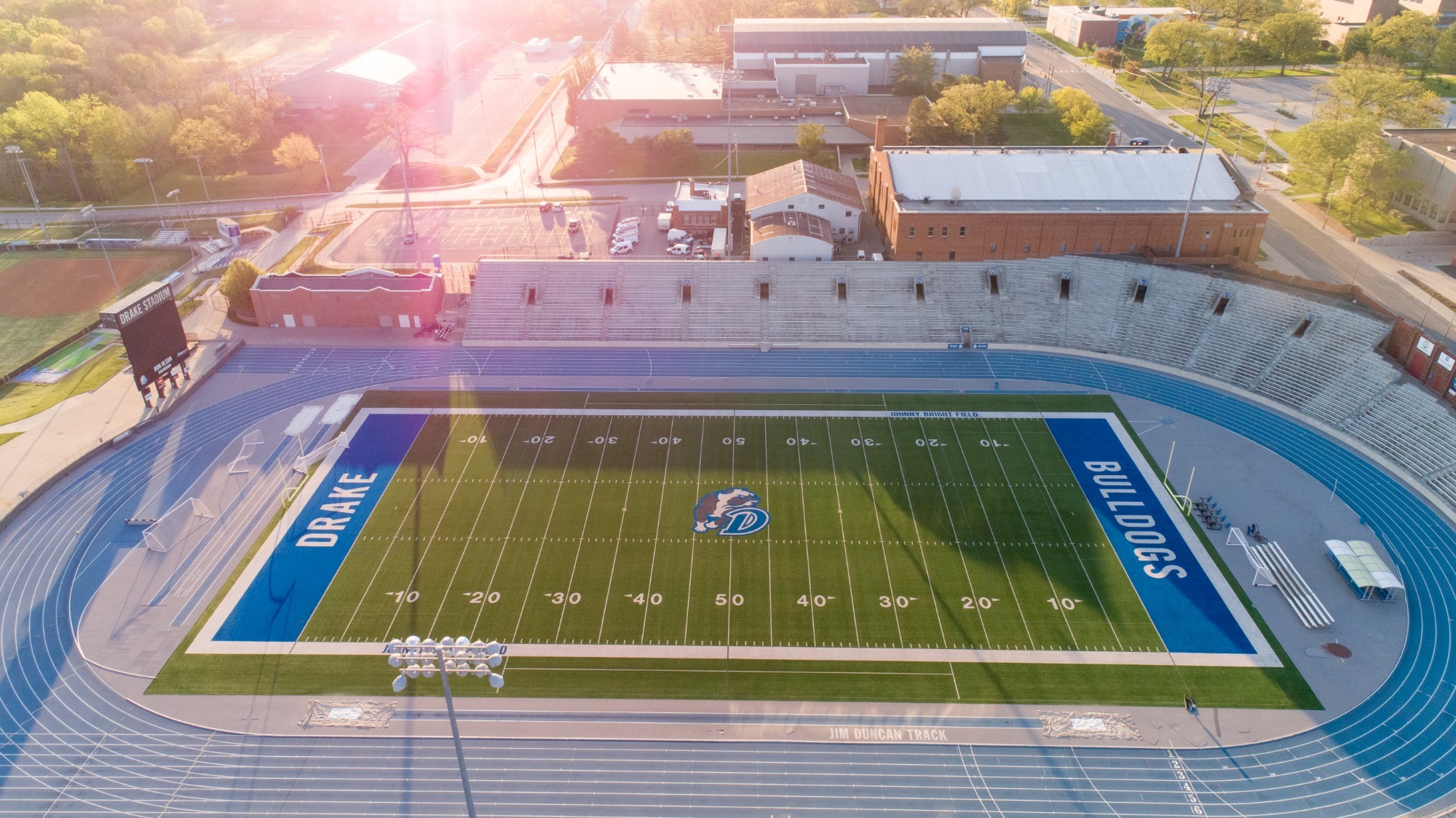 Drake Stadium aerial