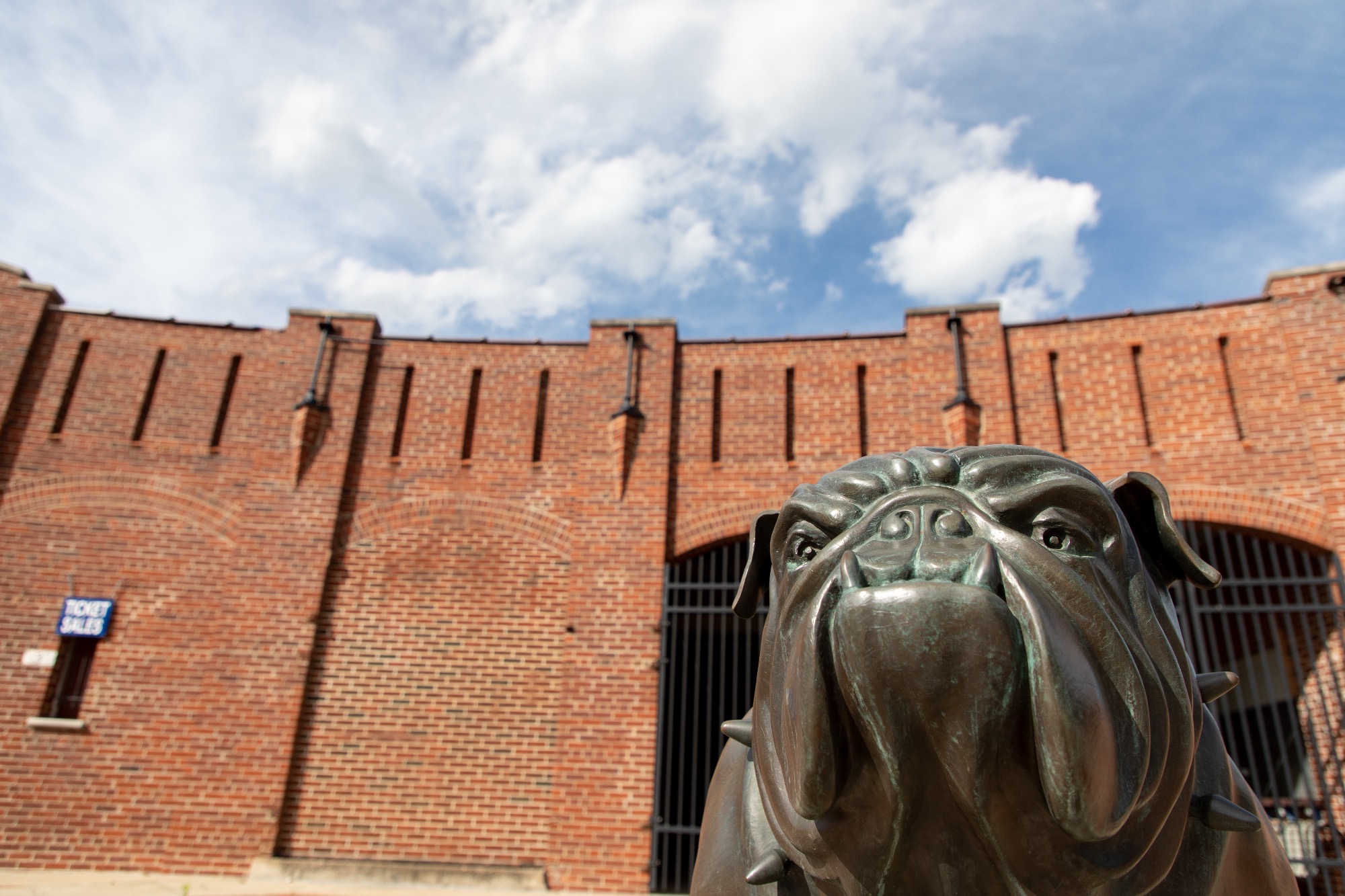 Drake Stadium Plaza exterior