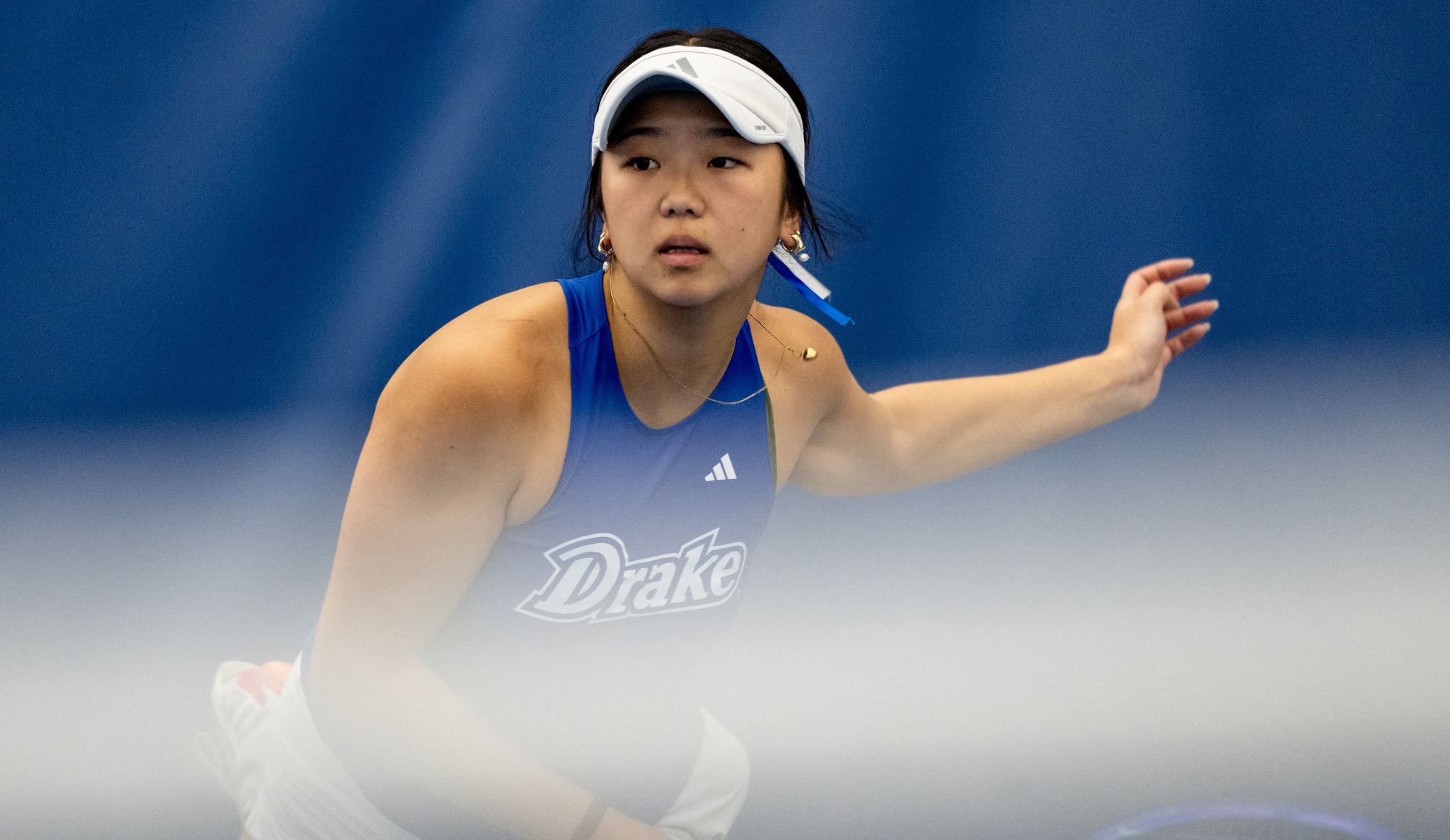 The Drake Women’s Tennis team plays against University of North Dakota on January 24th, 2026 at the Roger Knapp Tennis Center on the campus of Drake University in Des Moines, Iowa.