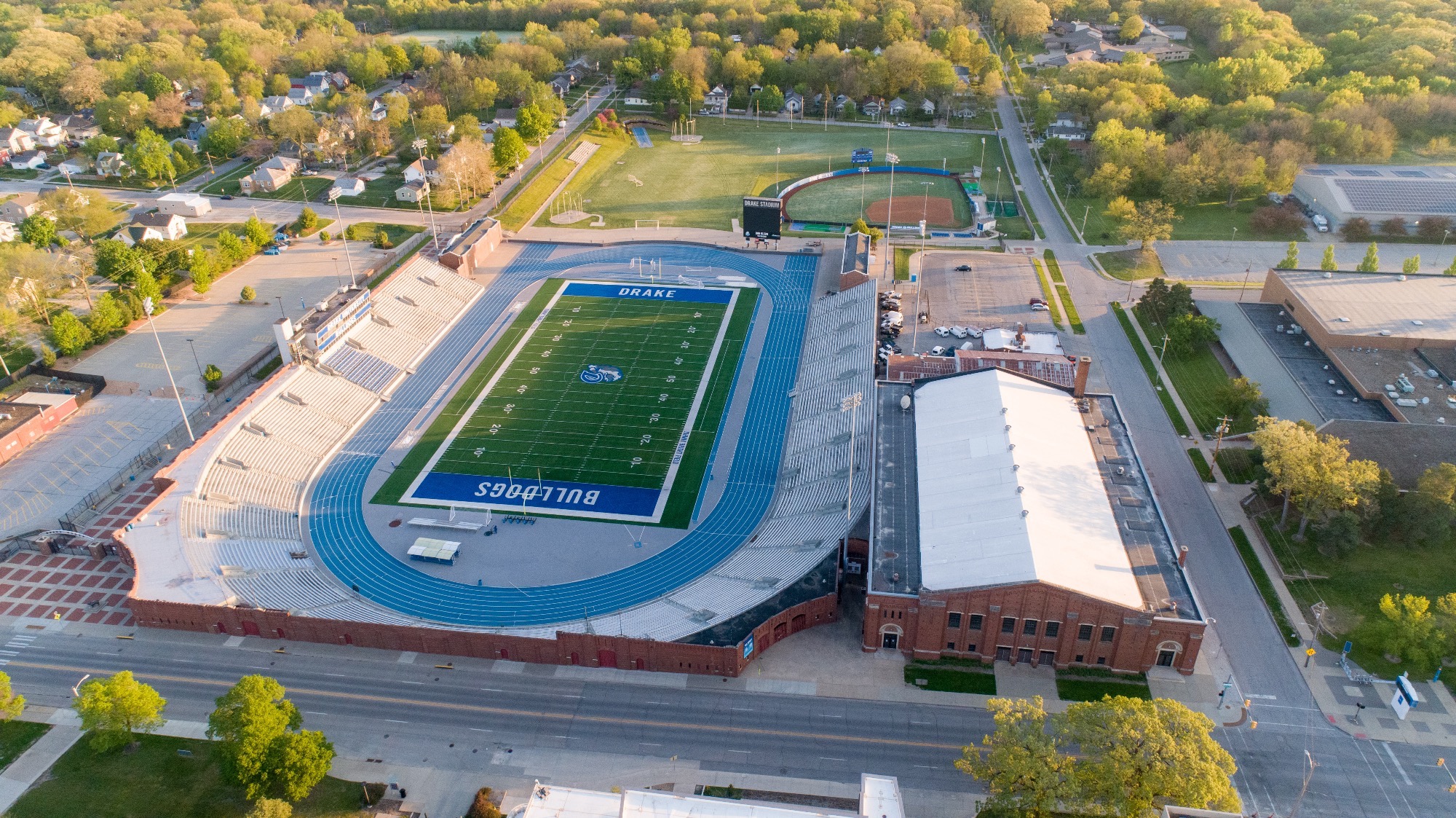 Drake Stadium aerial