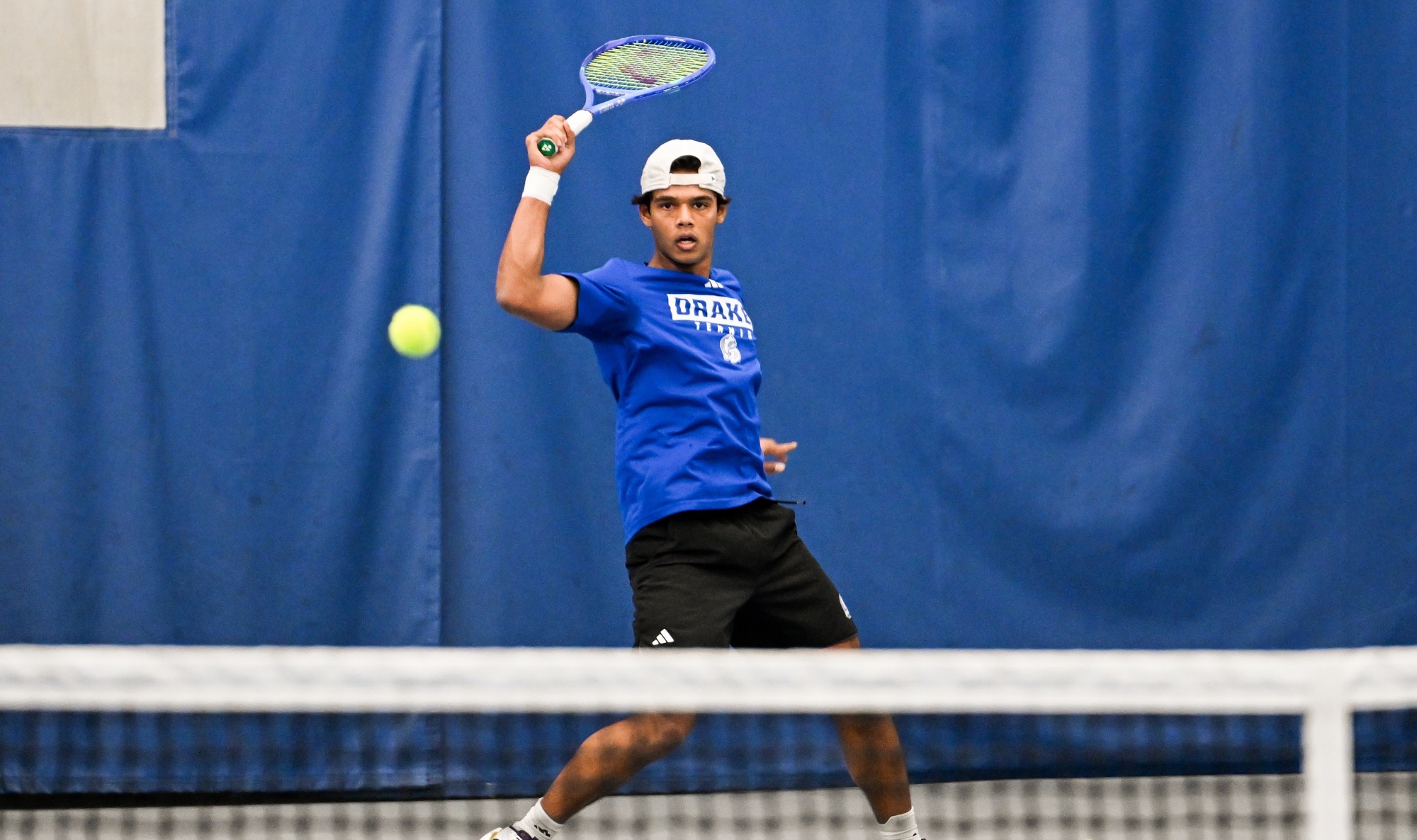 The Drake Mens Tennis team plays against Grandview University on Sunday, February 15th, 2026 at the Roger Knapp Tennis Center on the campus of Drake University in Des Moines, Iowa.