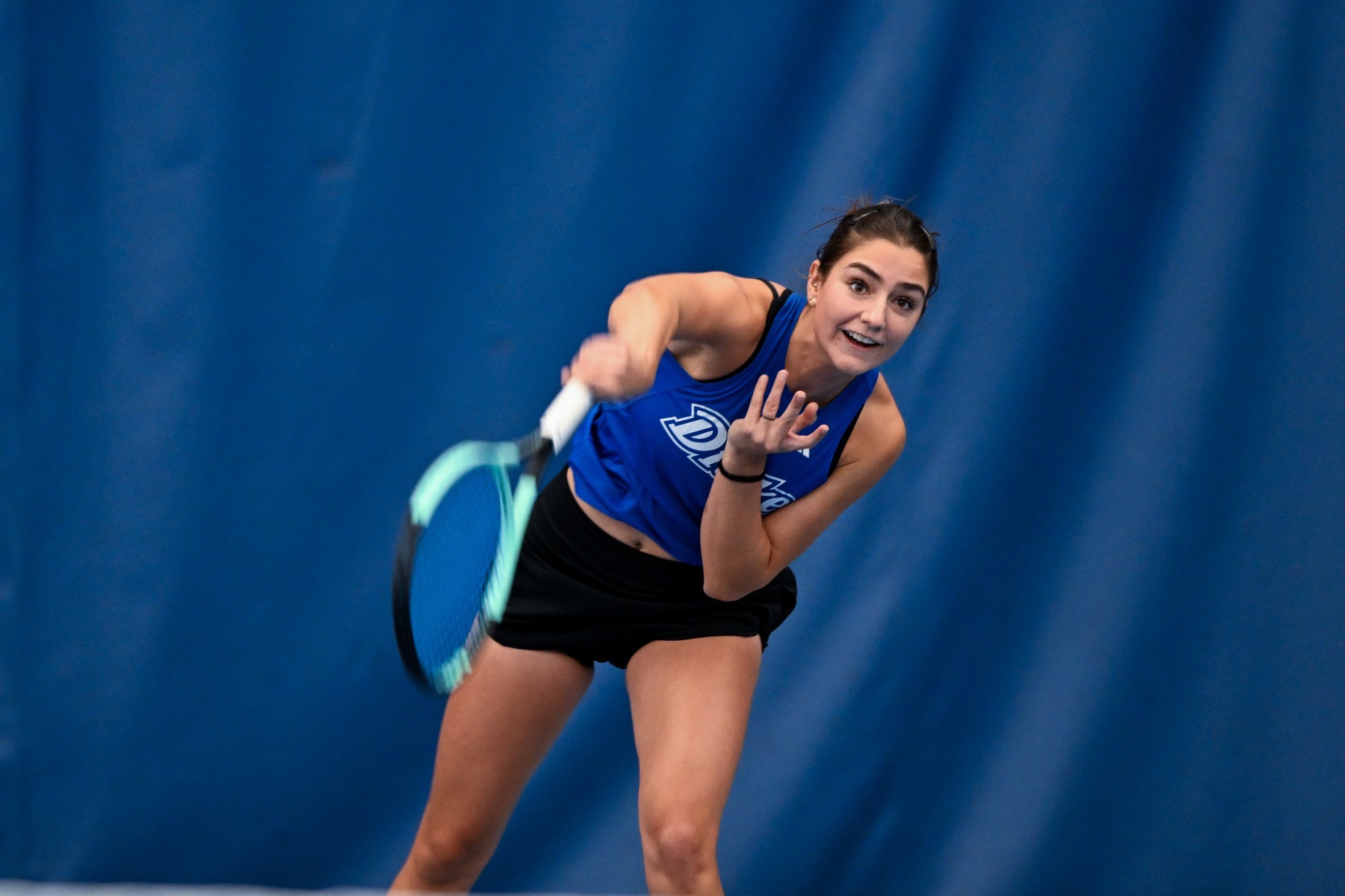 The Drake Women’s Tennis team plays against St. Louis on Sunday, February 22nd, 2026 at the Roger Knapp Tennis Center on the campus of Drake University in Des Moines, Iowa.