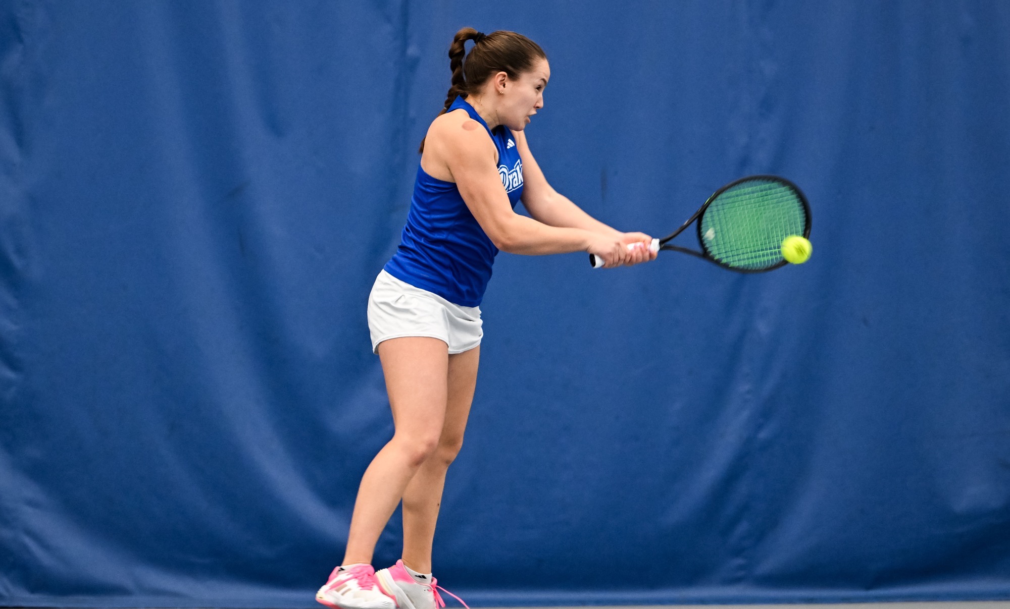 The Drake Women’s Tennis team plays against Omaha on Saturday, March 7th, 2026 at the Roger Knapp Tennis Center on the campus of Drake University in Des Moines, Iowa.