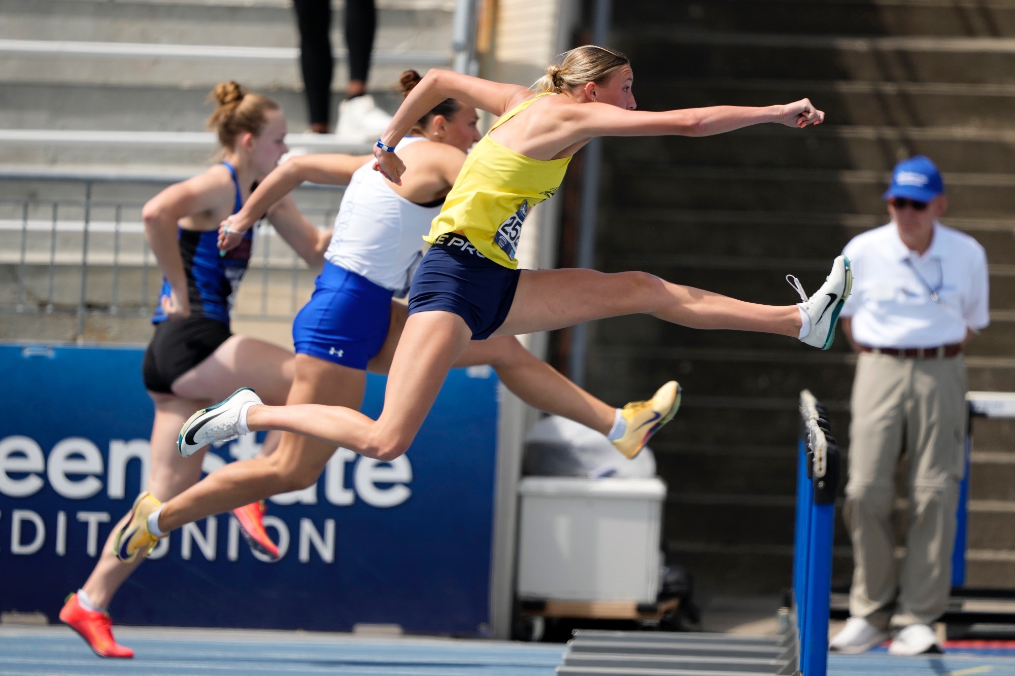during the Drake Relays athletics meet, Wednesday, April 22, 2026, in Des Moines, Iowa.(Photo by Charlie Neibergall)