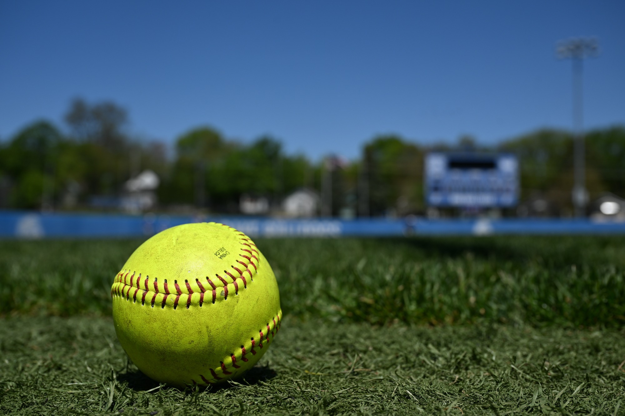 softball on field