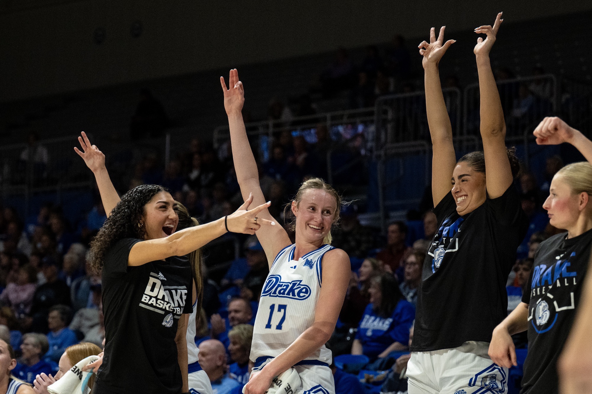 The Drake Women’s Basketball team plays against Creighton on Sunday, November 9th, 2025 at the Knapp Center in Des Moines, IA on the campus of Drake University.