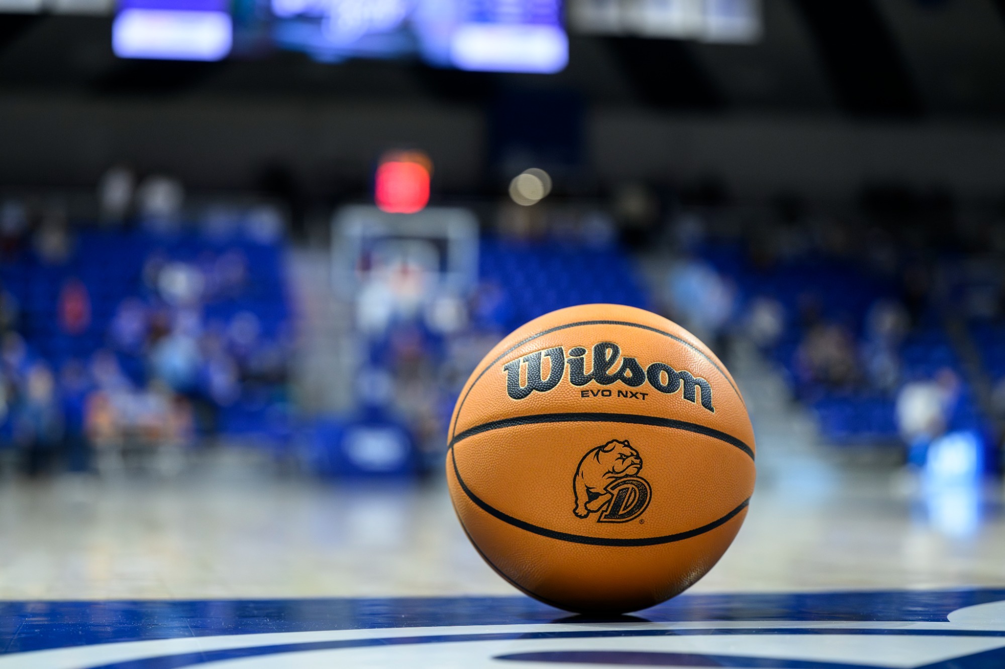 basketball on court