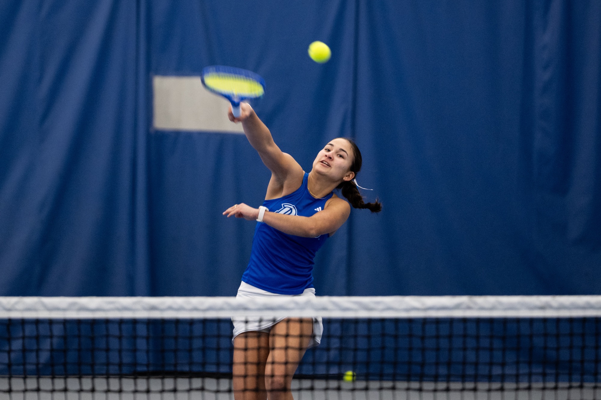 The Drake Women’s Tennis team plays against Omaha on Saturday, March 7th, 2026 at the Roger Knapp Tennis Center on the campus of Drake University in Des Moines, Iowa.