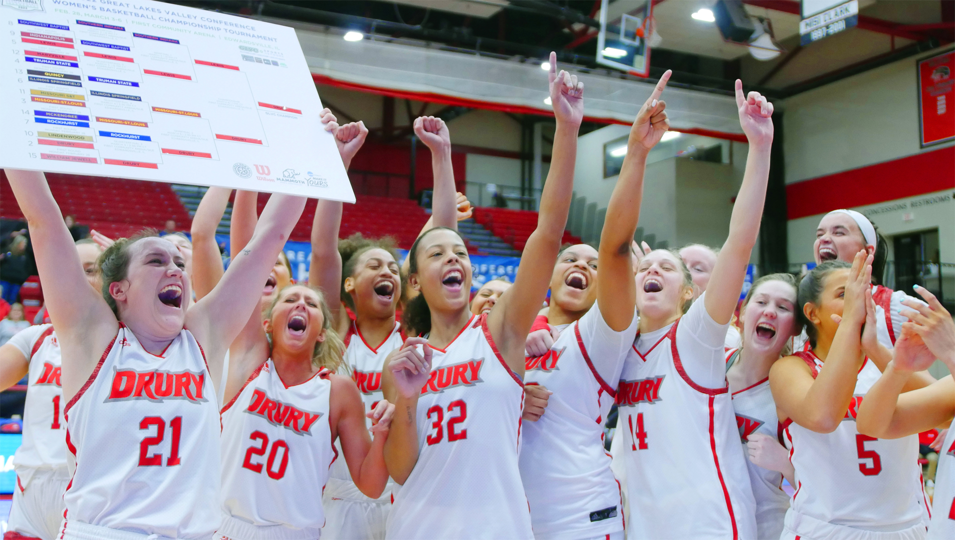 Lady Panthers smother Lewis to win sixthstraight GLVC title Drury