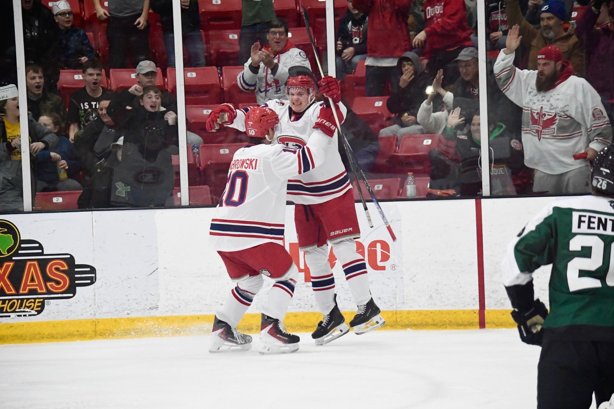 Eetu Orpana celebrates GWG vs Cedar Rapids
