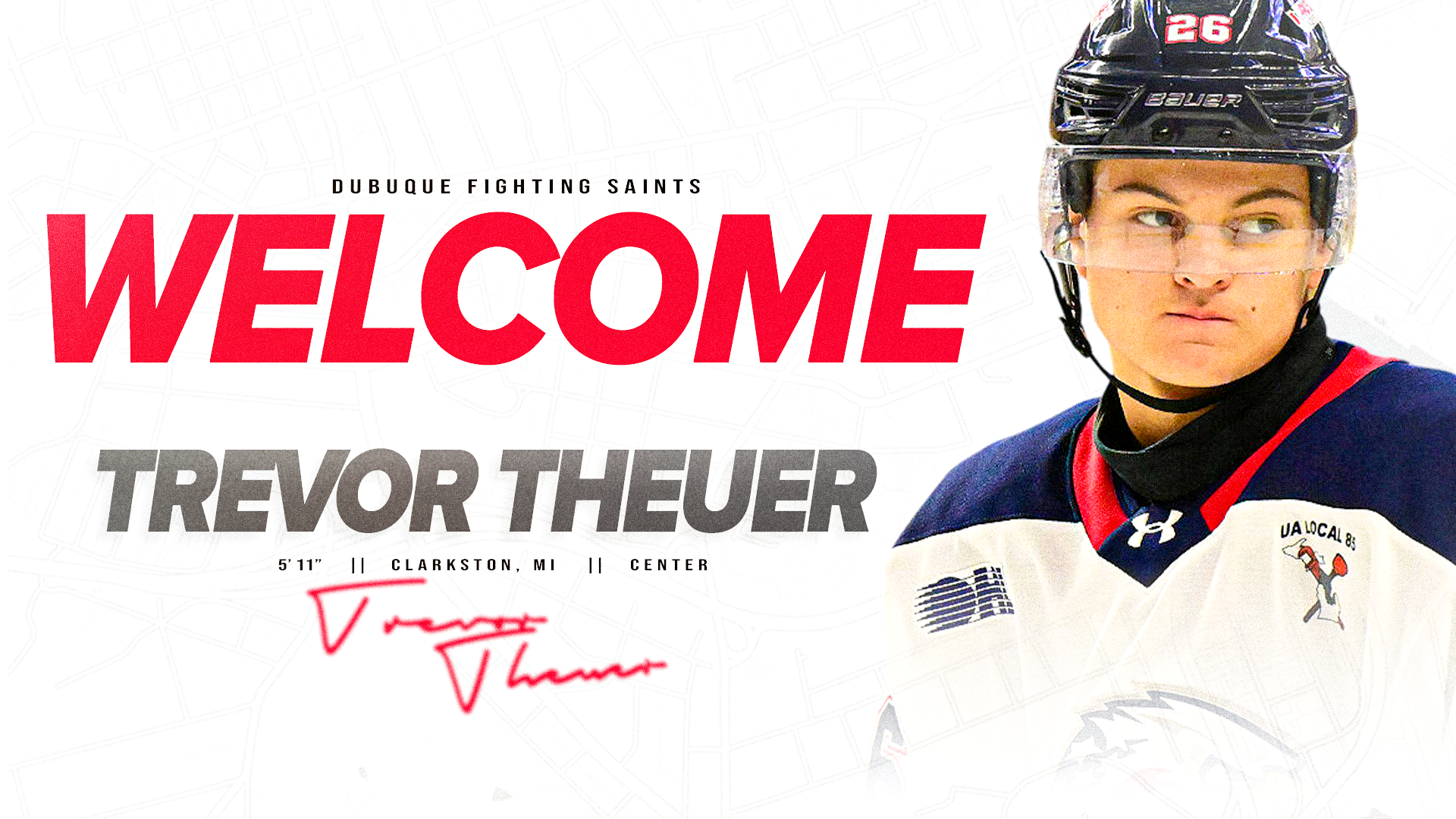 Saints add forward Trevor Theuer to roster