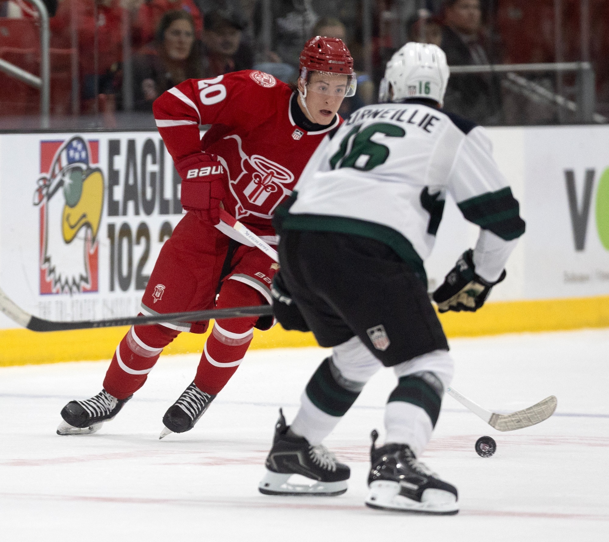 Gavin Lock skates against Cedar Rapids on Oct. 3