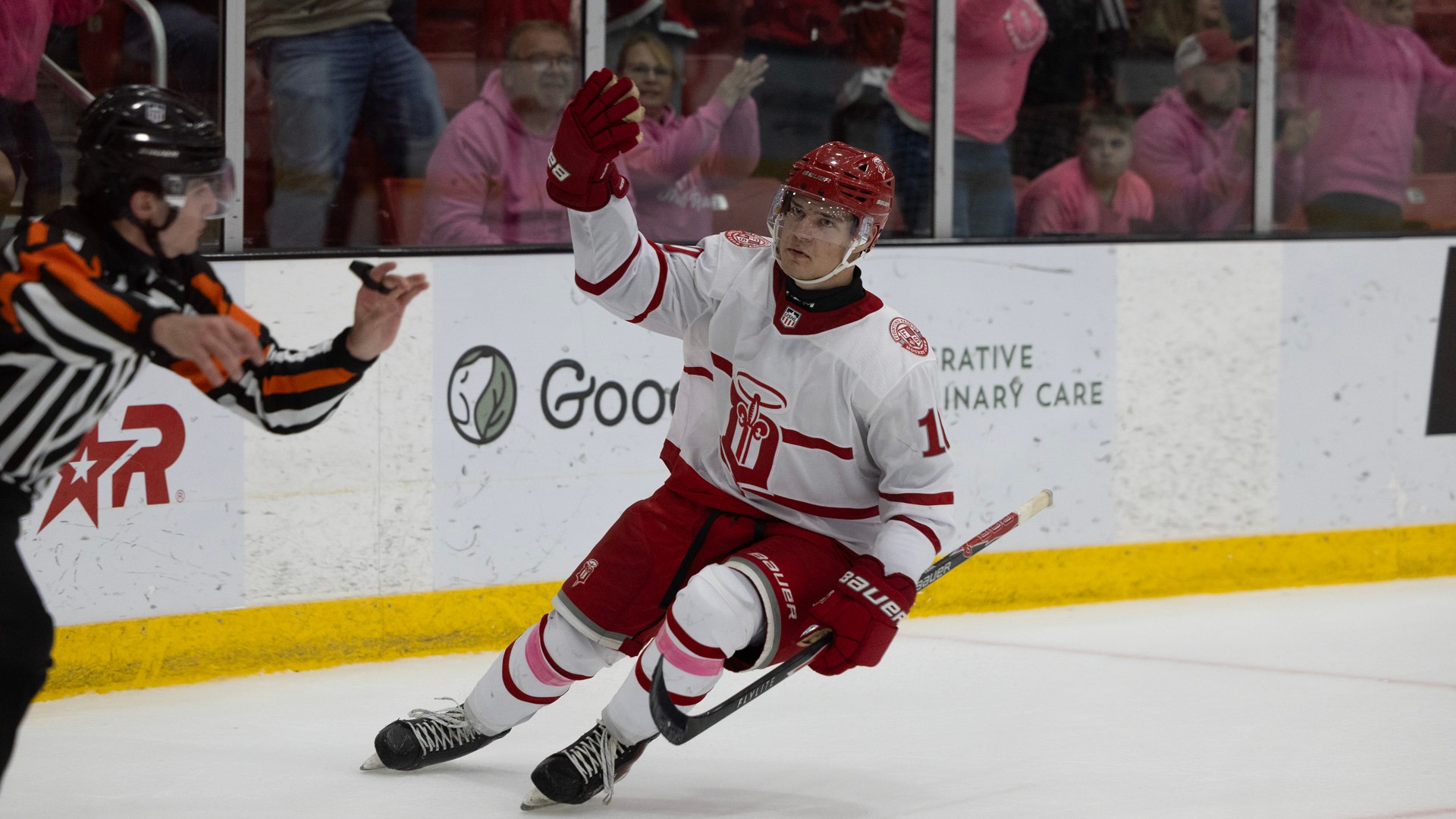 Caden Dabrowski scores goal on Oct. 9 vs Youngstown