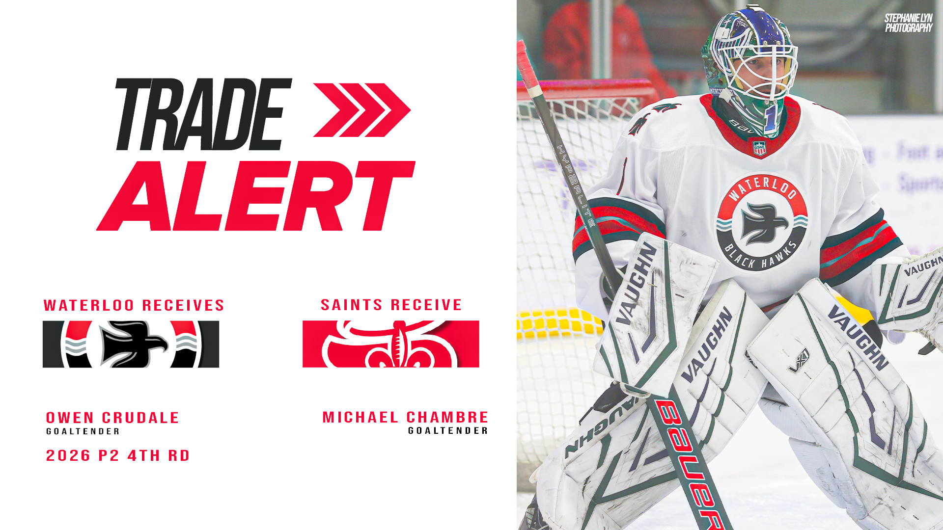 Saints acquire Chambre from Waterloo for Crudale and pick