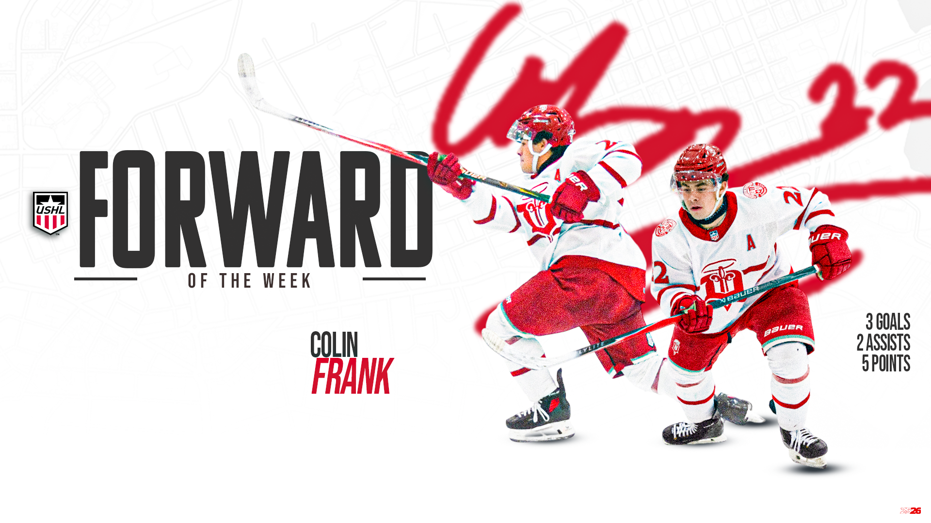 Frank earns USHL Forward of the Week