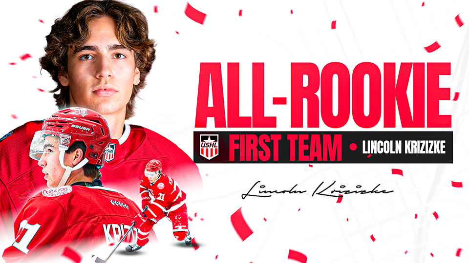 Lincoln Krizizke named to USHL All-Rookie First Team