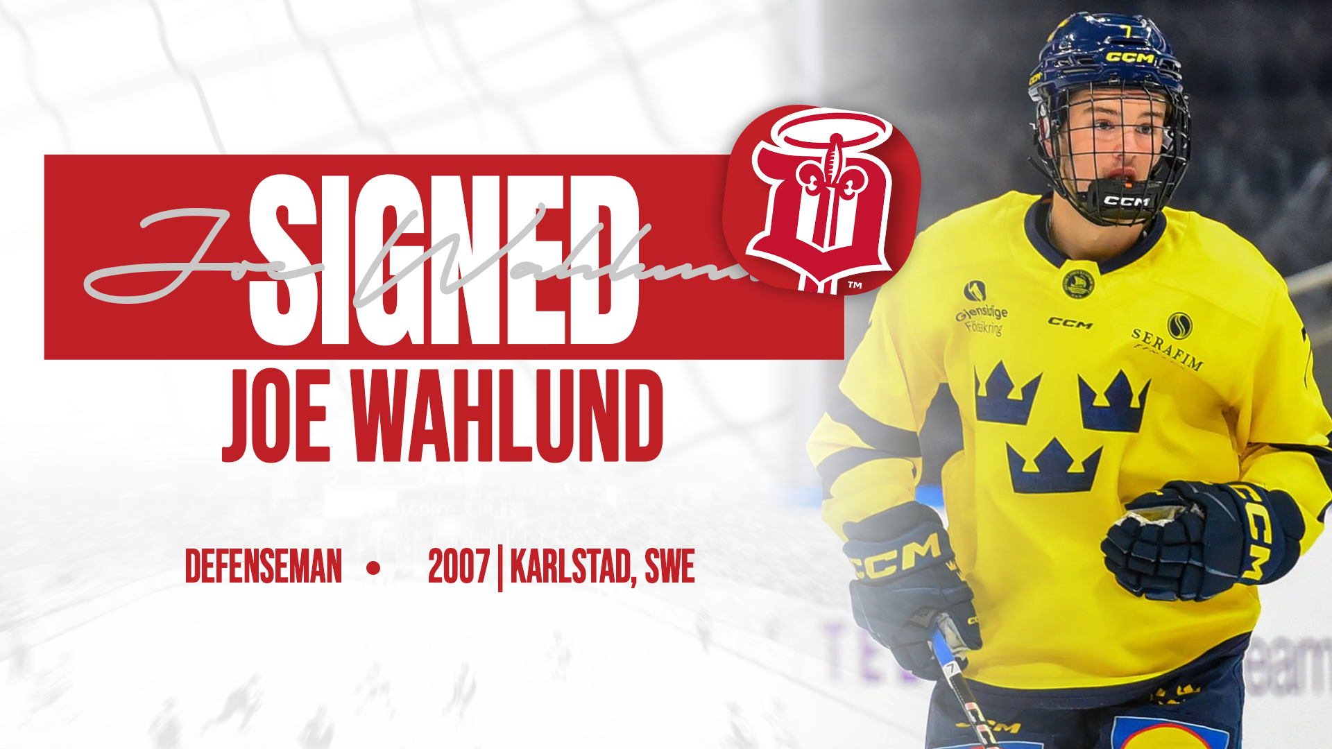 Joe Wahlund signs 2026-27 Agreement