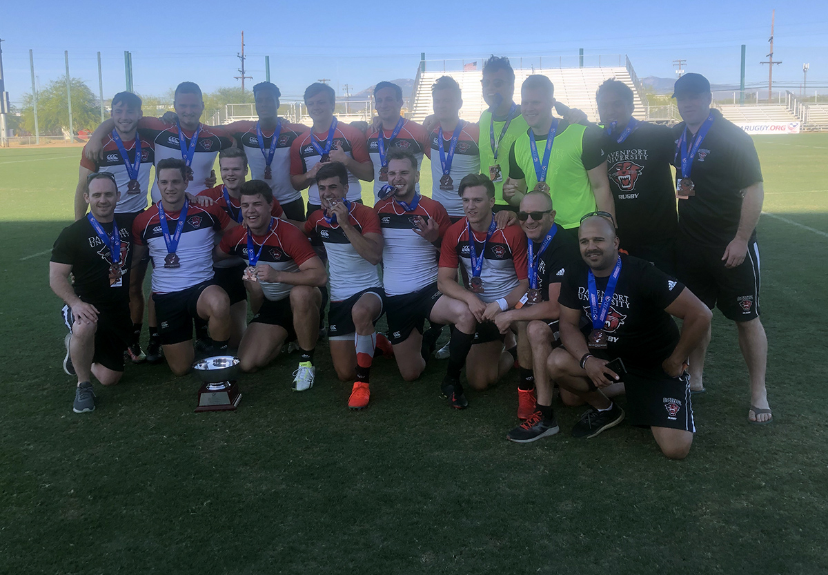 Men's Rugby places third at USA Rugby College National 7's Davenport