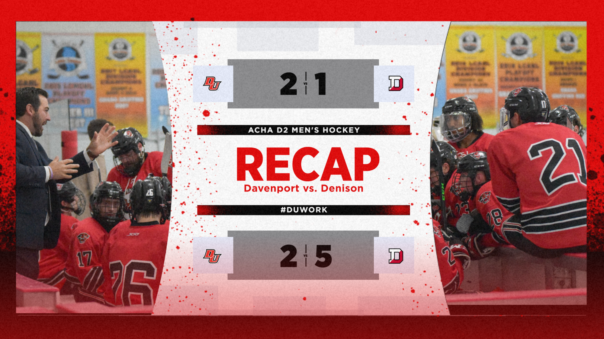 D2 Hockey vs Denison Recap