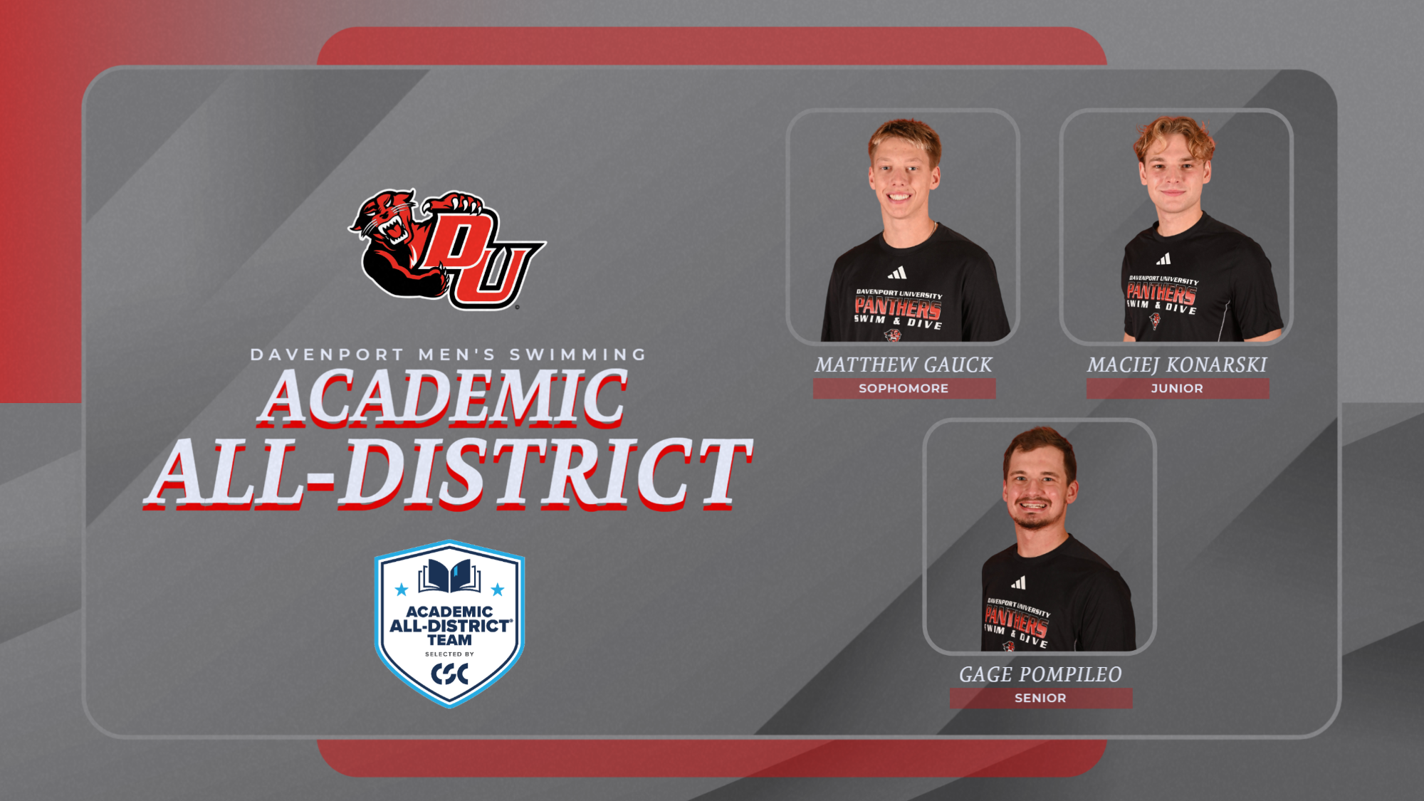 Men's Swim and Dive CSC 2026