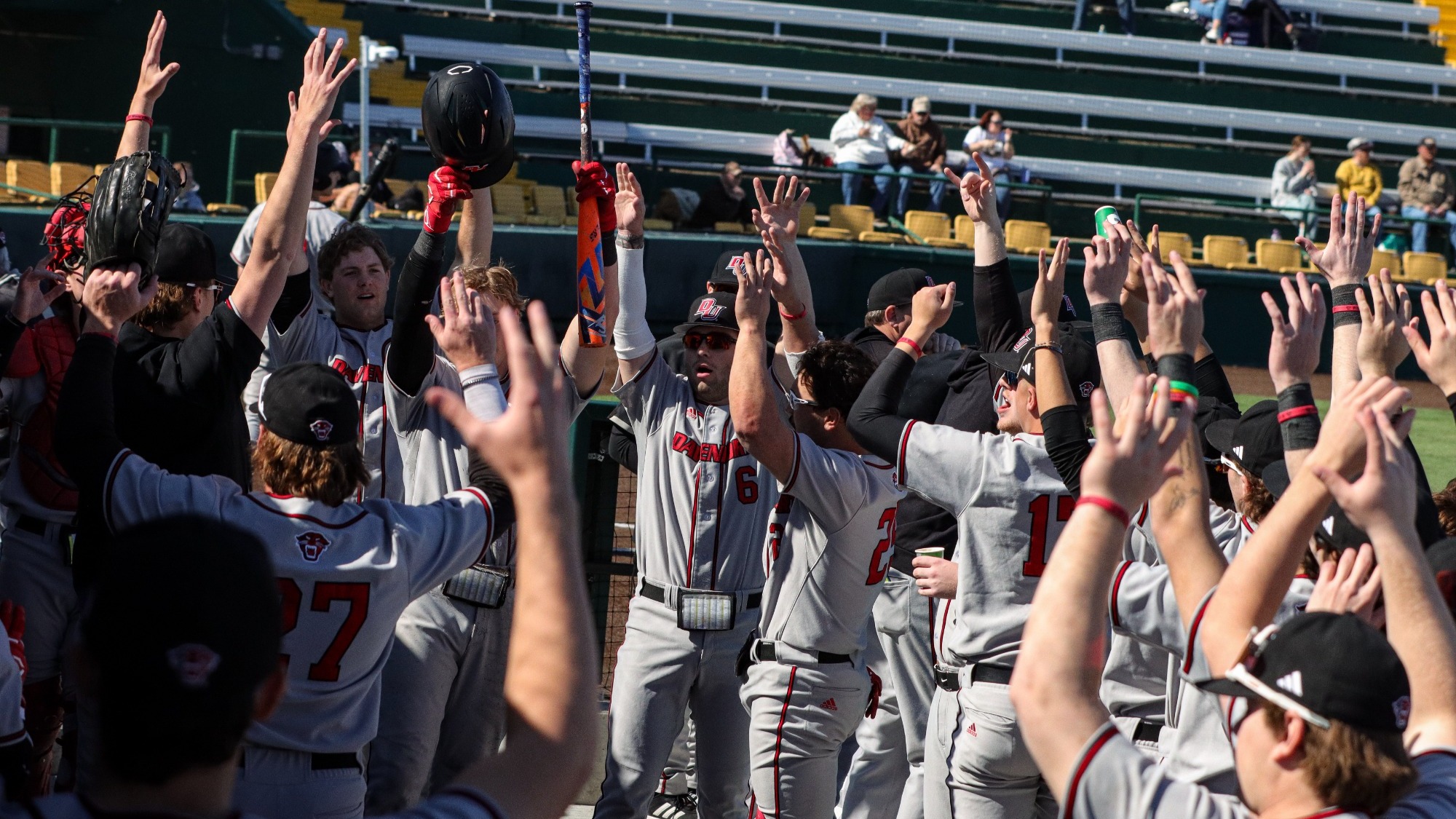 Baseball team celebration