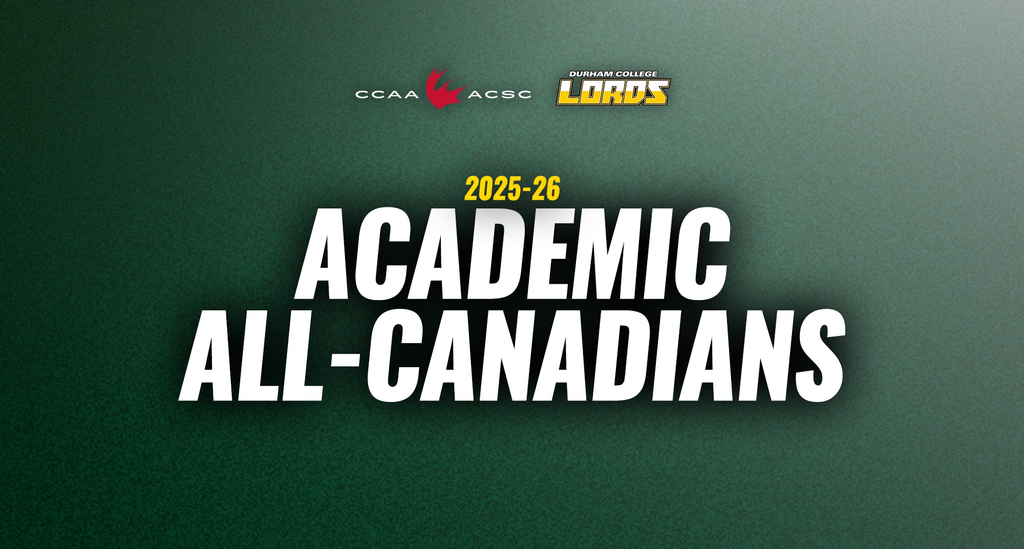 2025-26 CCAA Academic All-Canadians