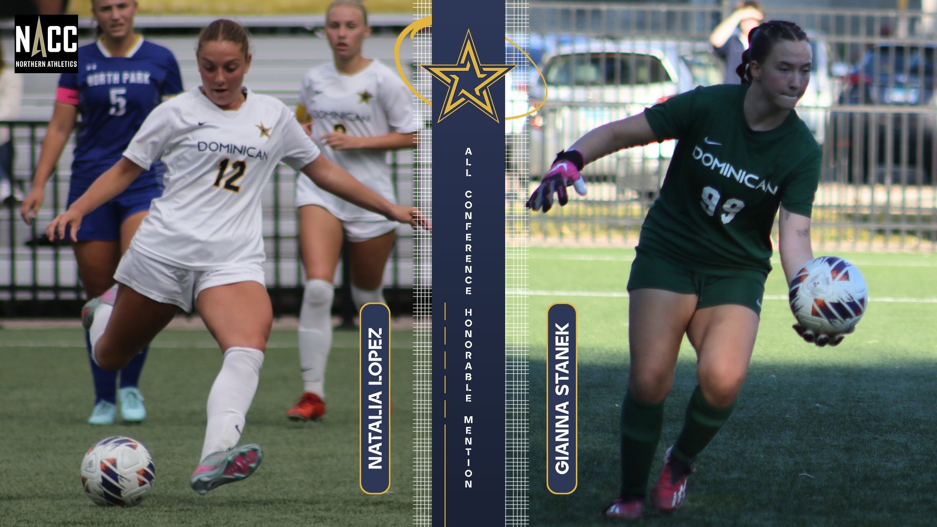 Lopez and Stanek NACC All-Conference HM 2025