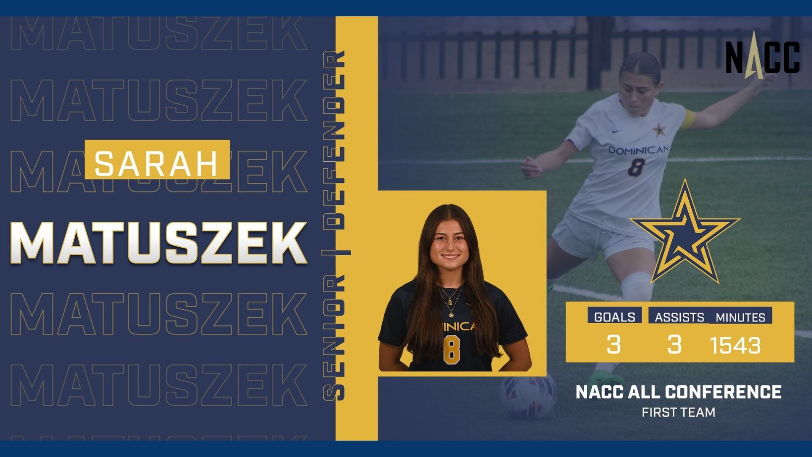 Matuszek NACC All-Conference First Team 2025 Updated