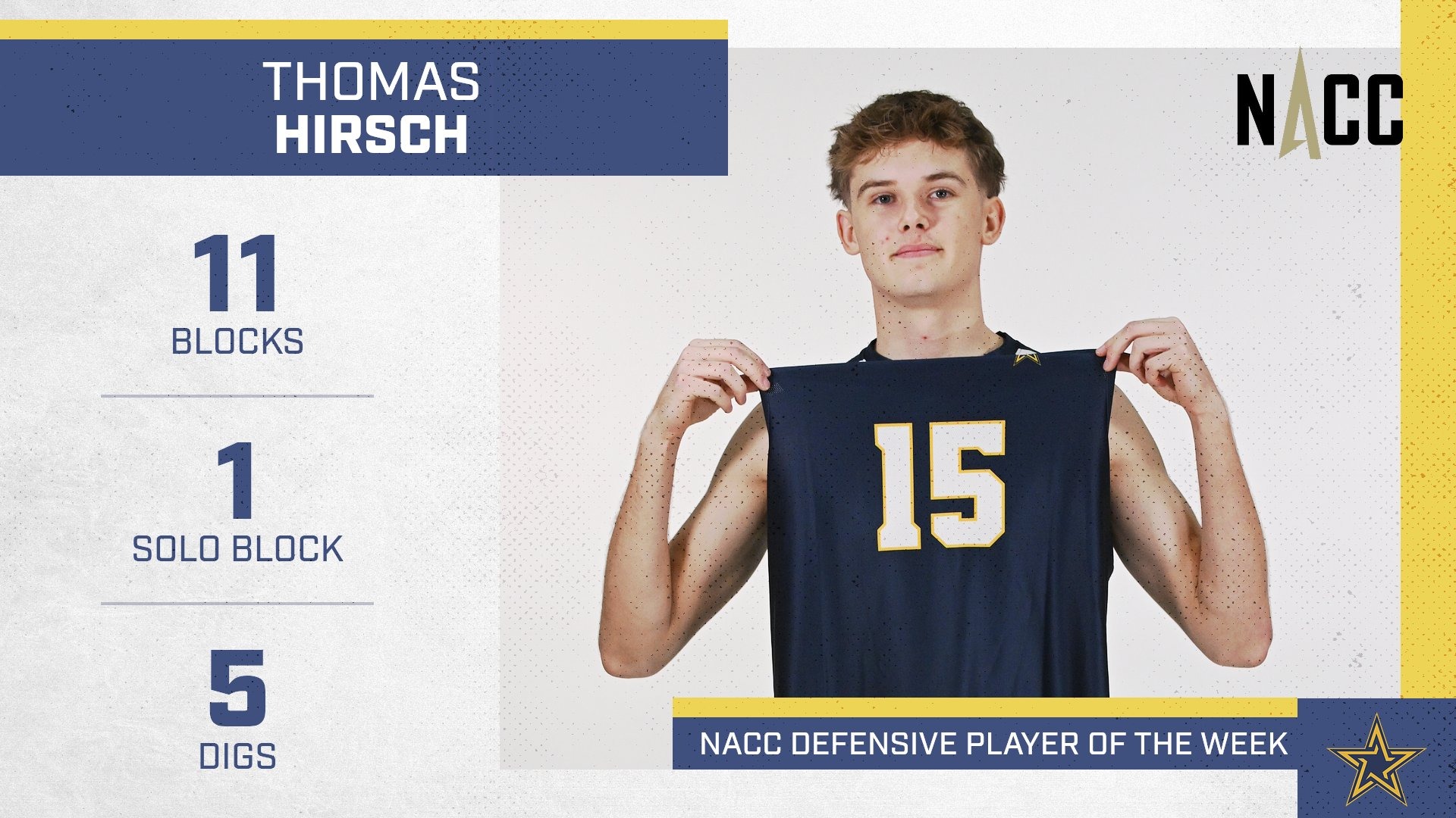 Hirsch NACC Defensive Player of the Week X2