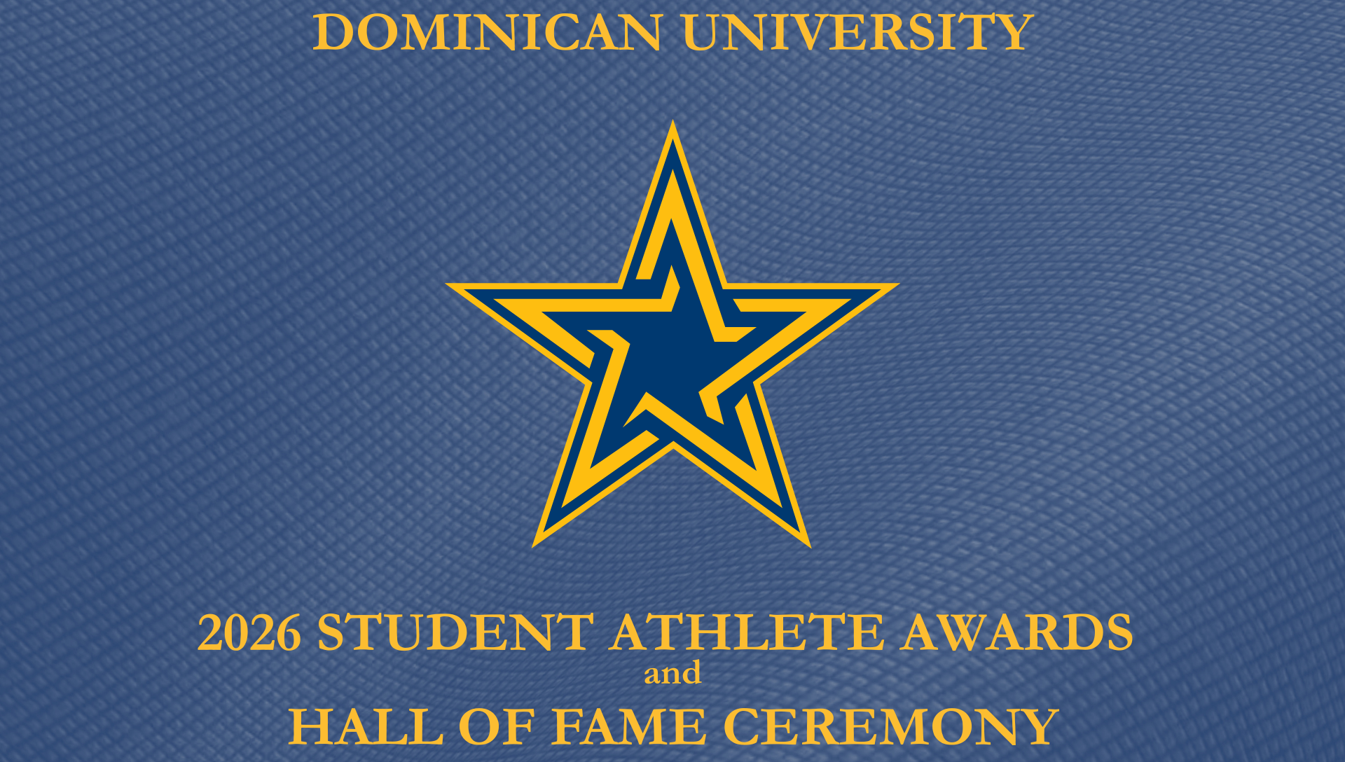 2026 Student Athlete Awards and Hall of Fame Ceremony Cover