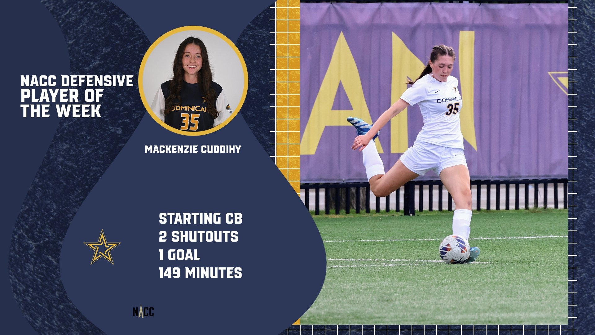 Cuddihy NACC Def Player of the Week 2026