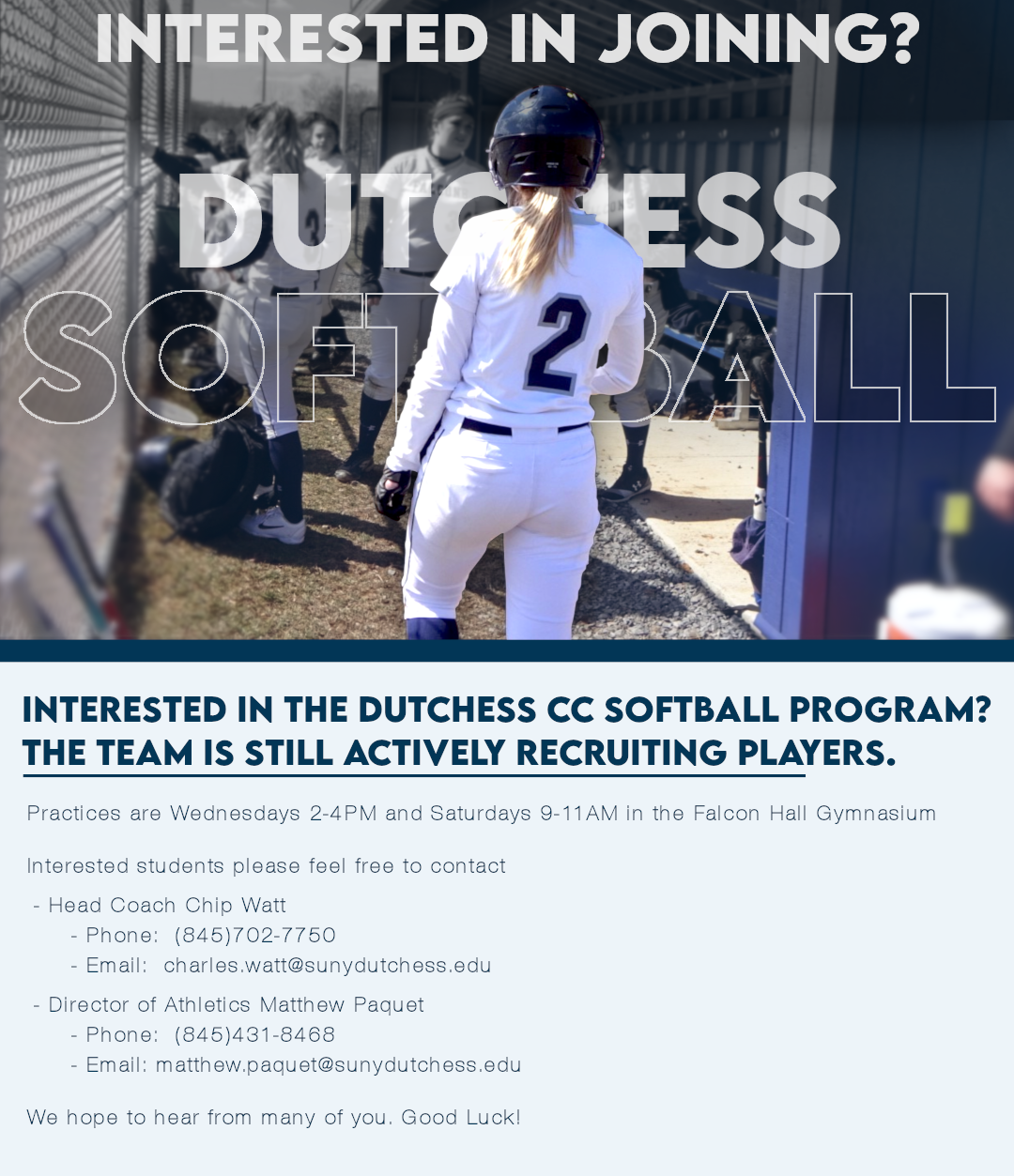 Softball Recruitment 